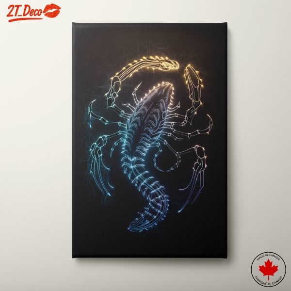 Vibrant Neon Scorpion Artwork