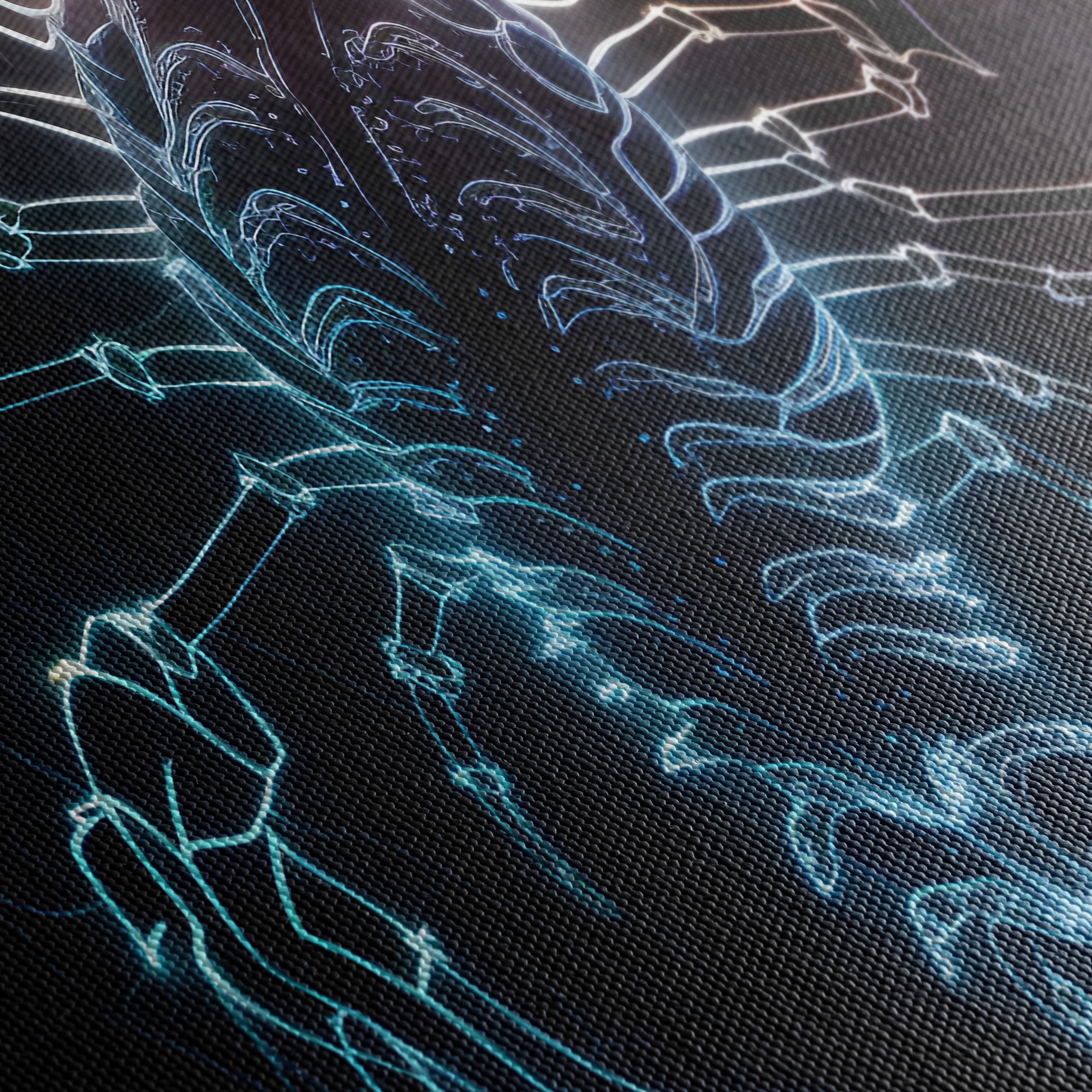 Vibrant Neon Scorpion Artwork - Image 5