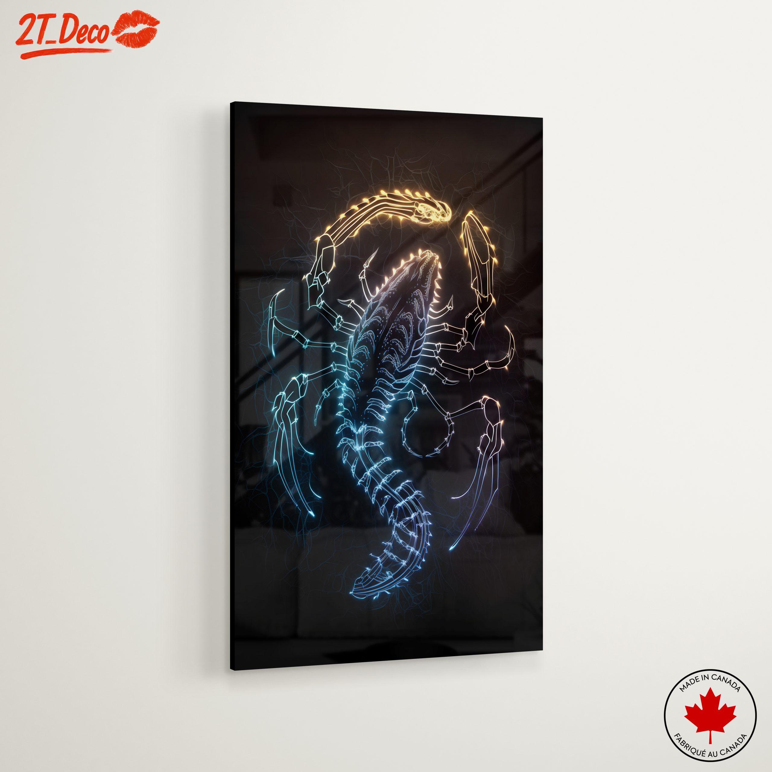 Vibrant Neon Scorpion Artwork - Image 6