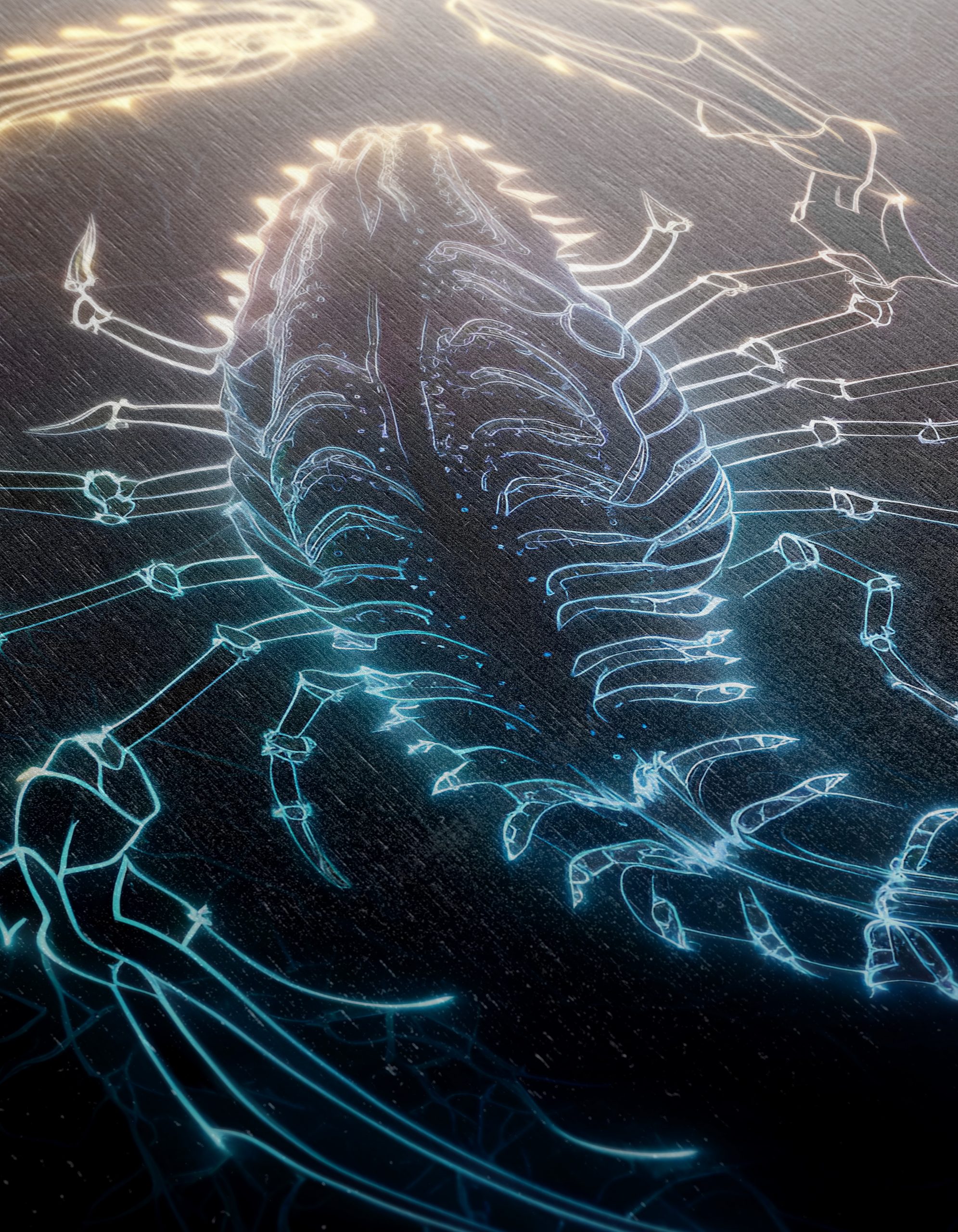 Vibrant Neon Scorpion Artwork - Image 12