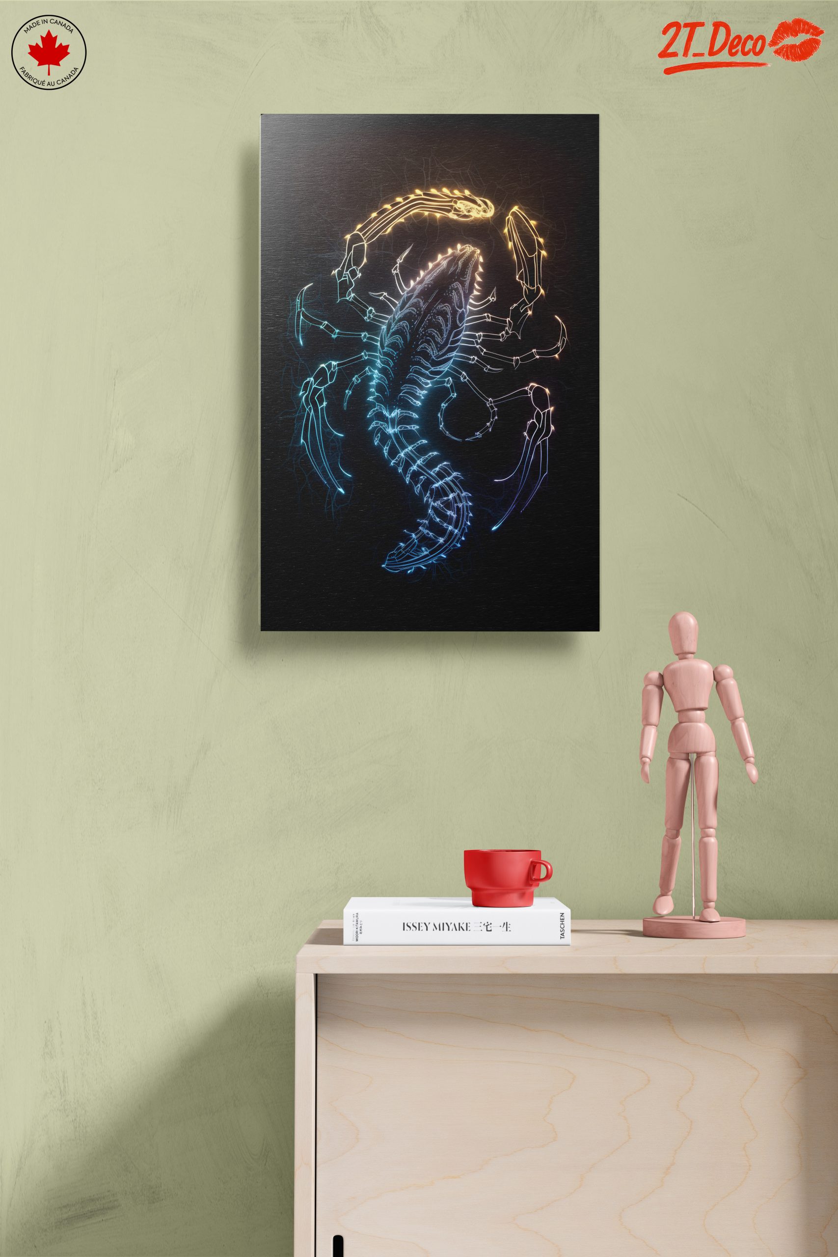 Vibrant Neon Scorpion Artwork - Image 14