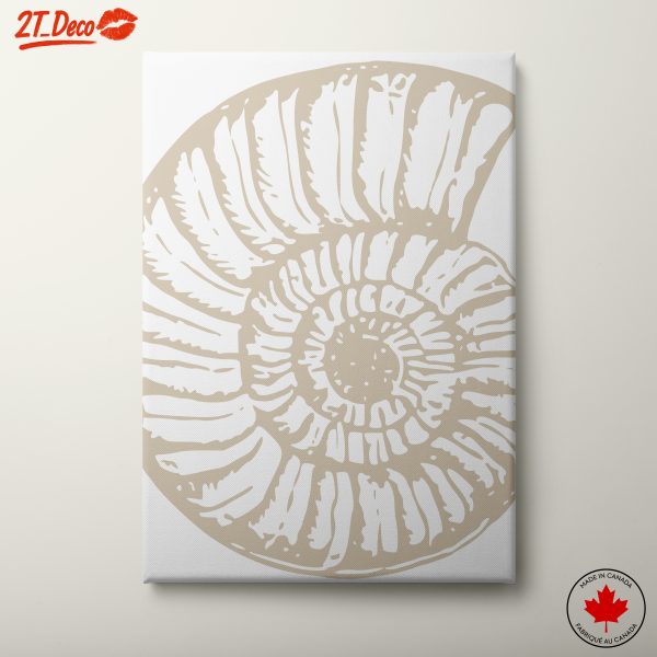 Abstract Botanical Shell Art Piece