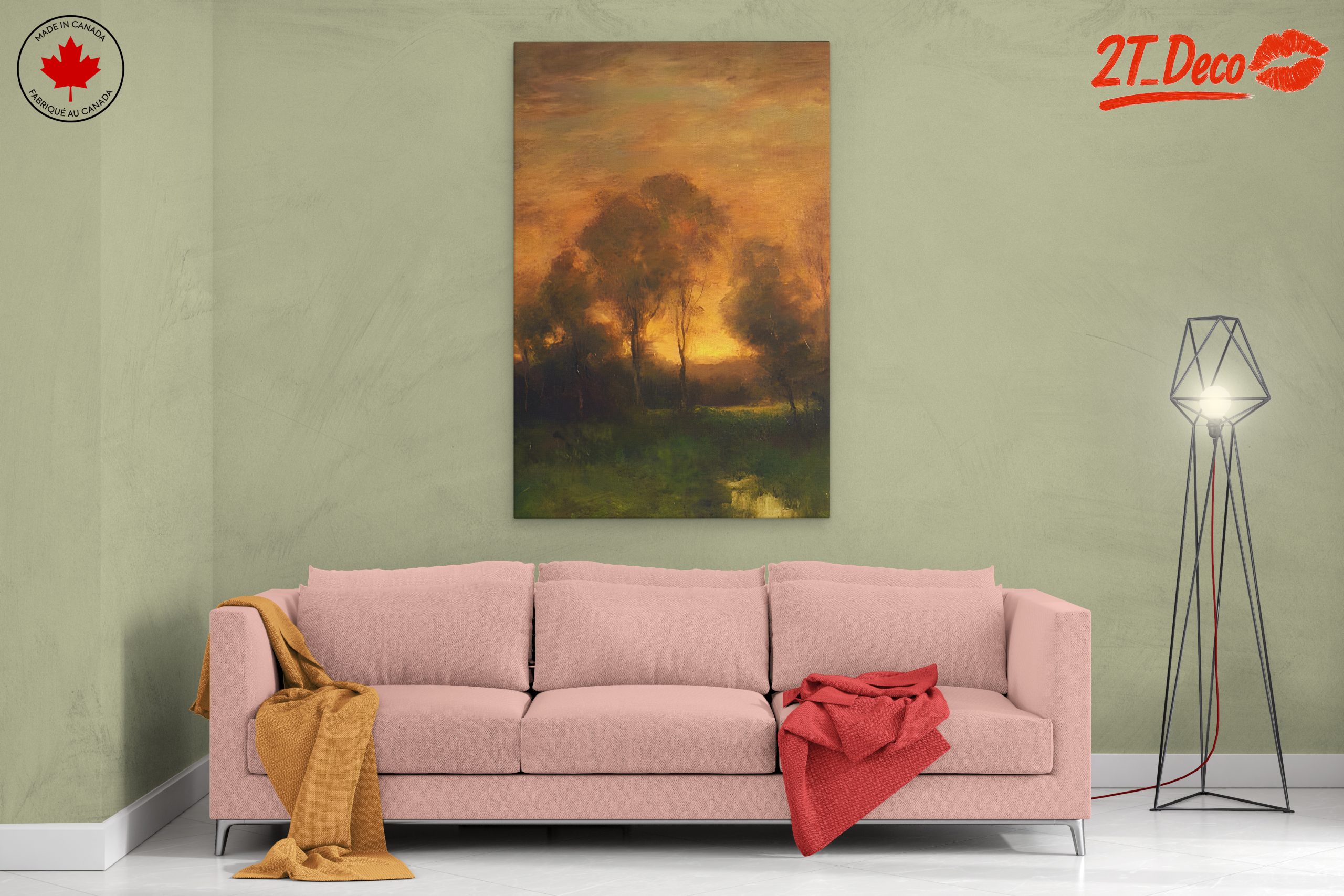 Abstract Landscape with Trees at Dusk - Image 2