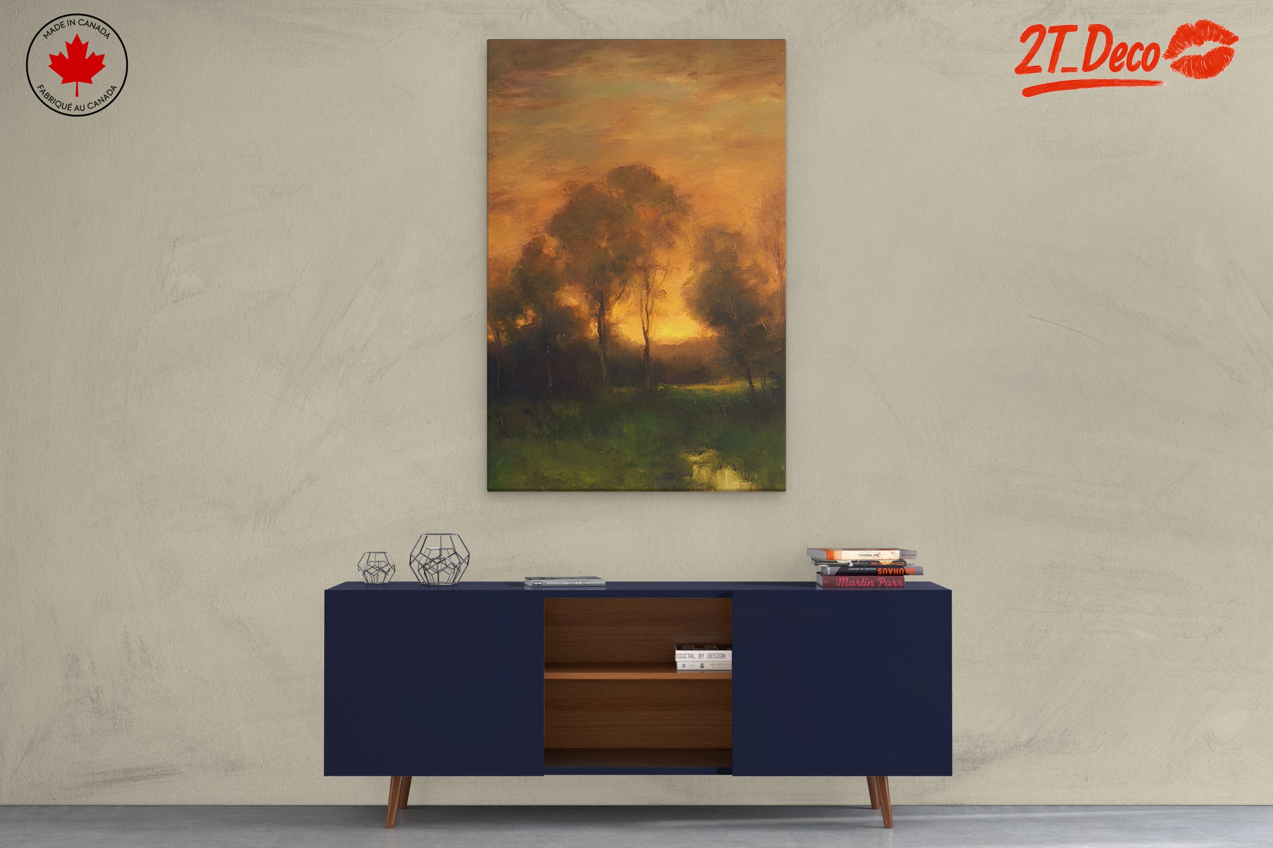 Abstract Landscape with Trees at Dusk - Image 3