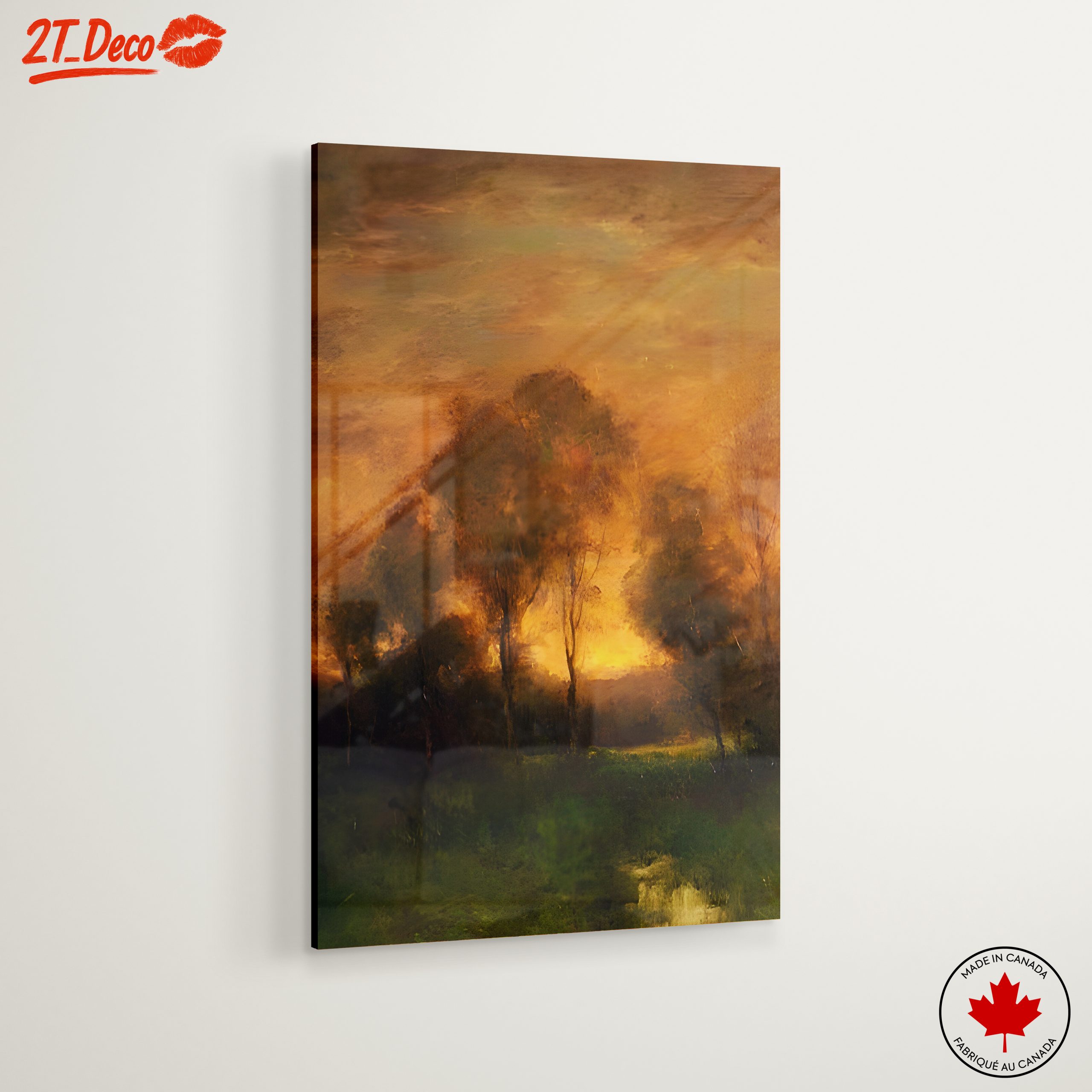 Abstract Landscape with Trees at Dusk - Image 6