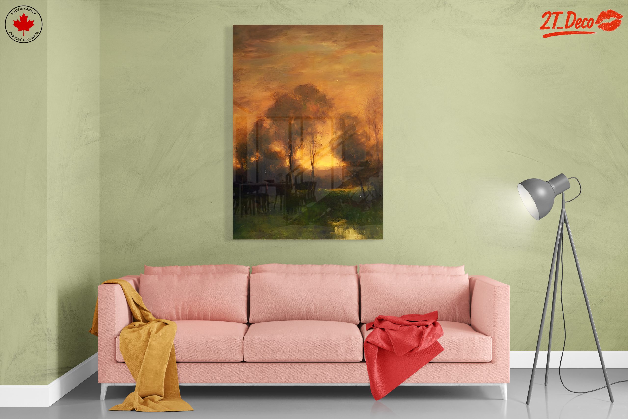 Abstract Landscape with Trees at Dusk - Image 7