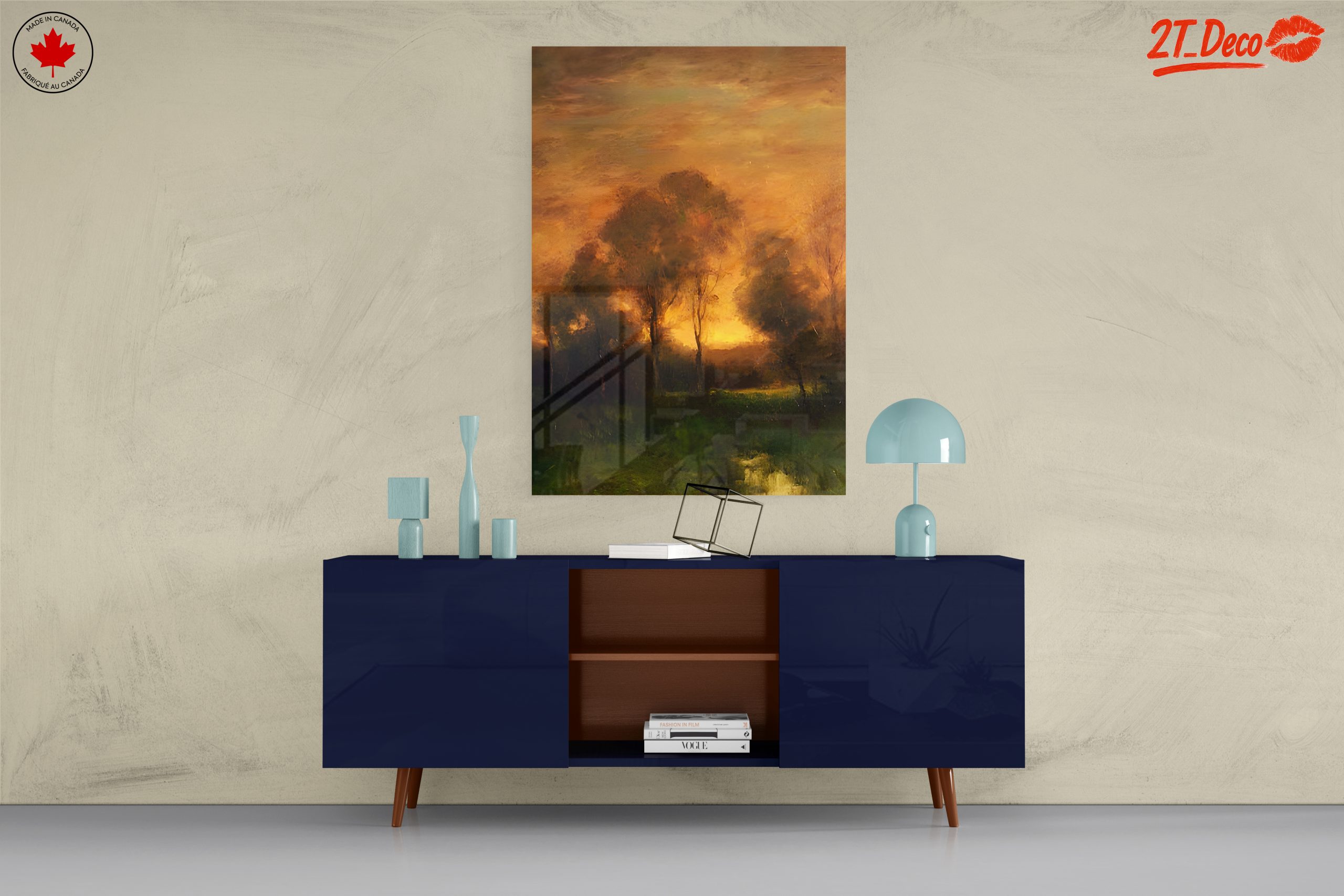 Abstract Landscape with Trees at Dusk - Image 8