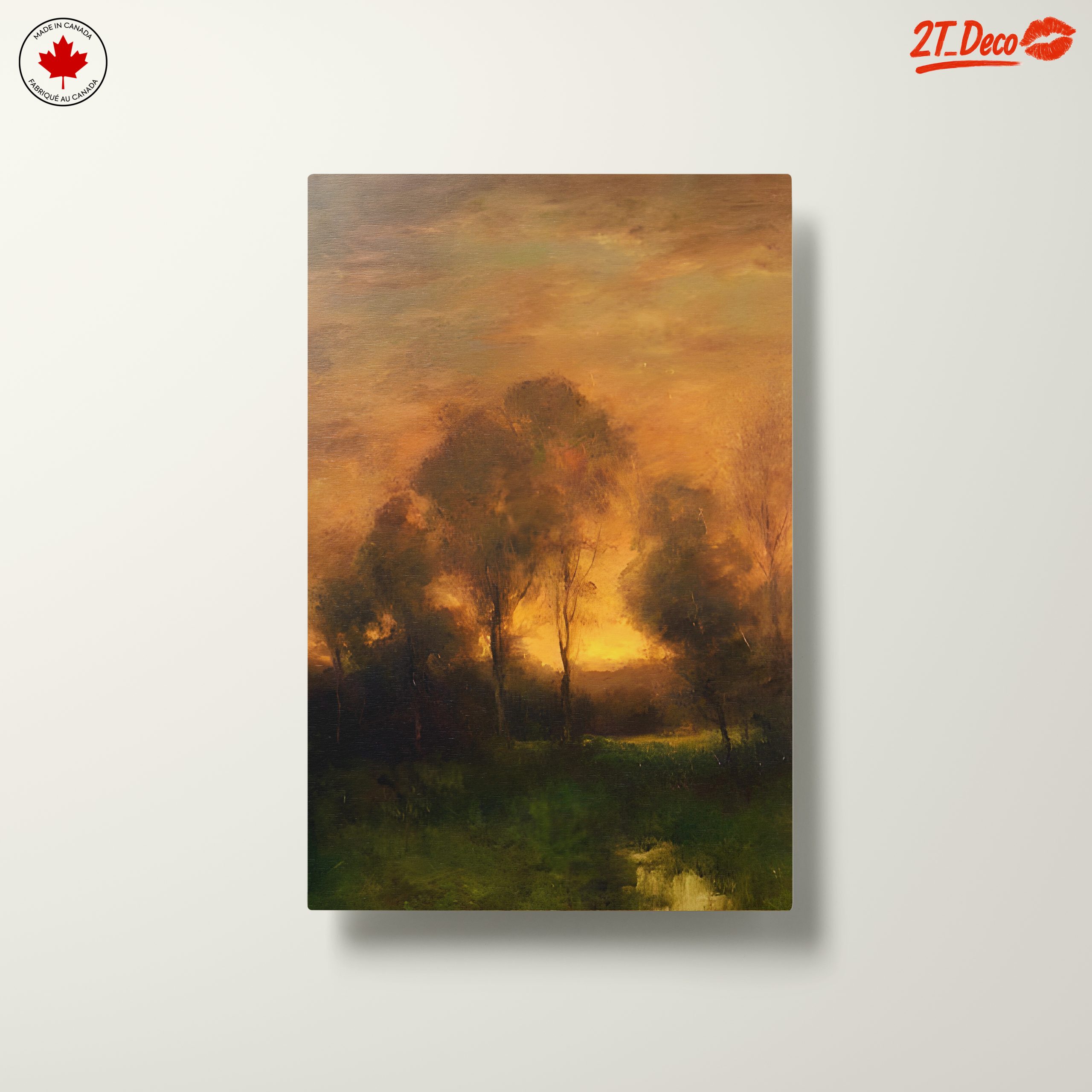 Abstract Landscape with Trees at Dusk - Image 10