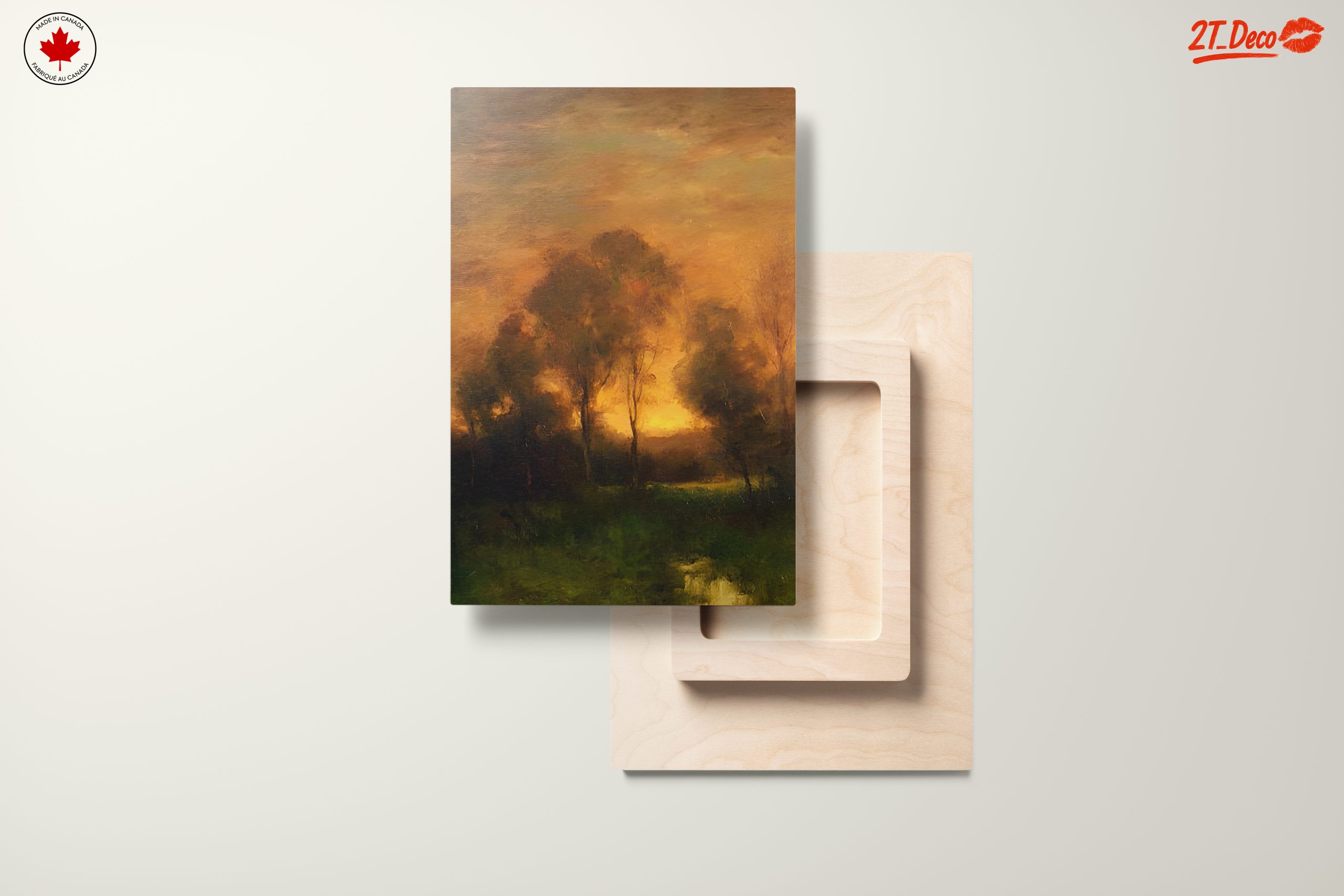 Abstract Landscape with Trees at Dusk - Image 11