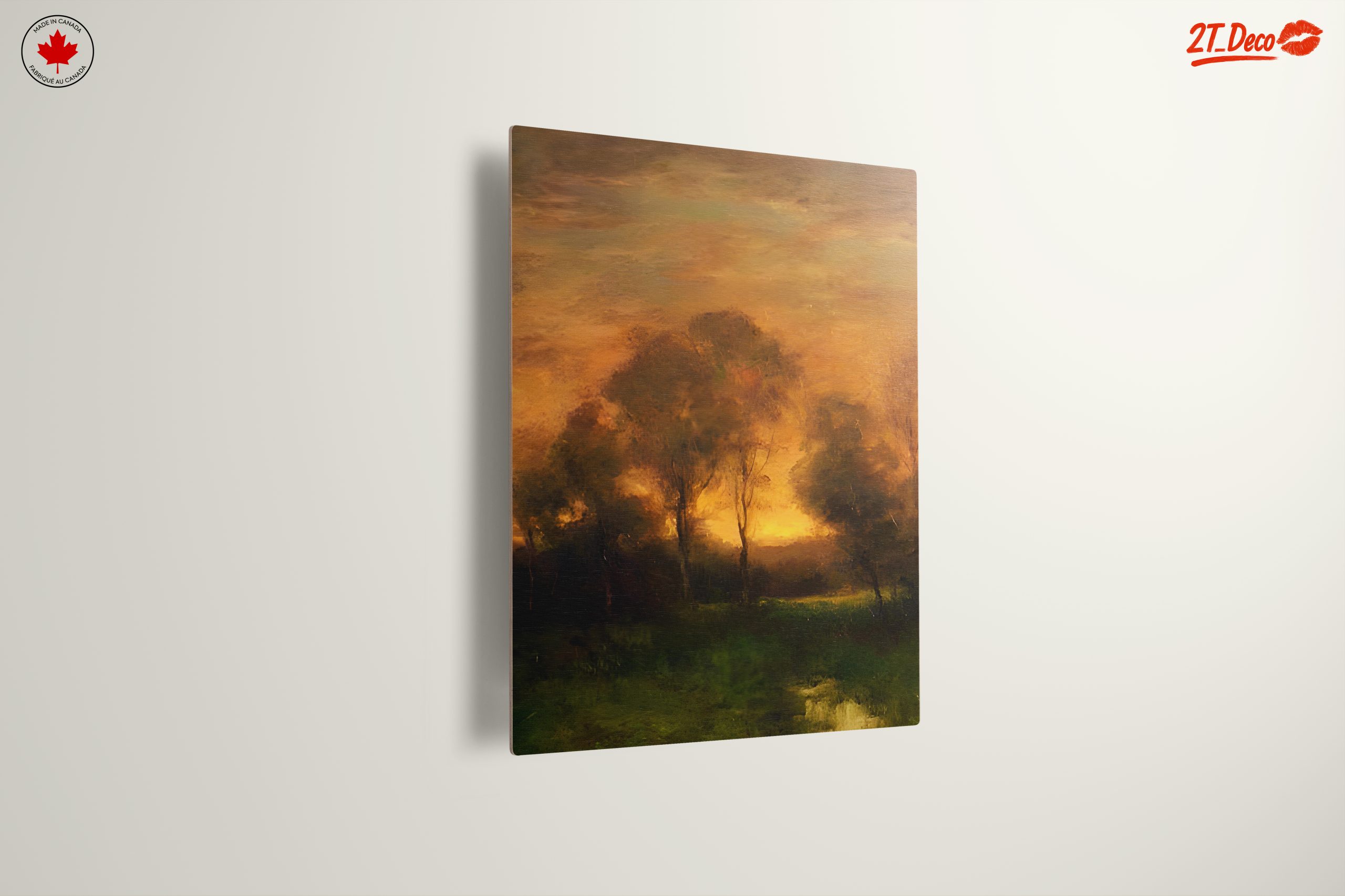 Abstract Landscape with Trees at Dusk - Image 13
