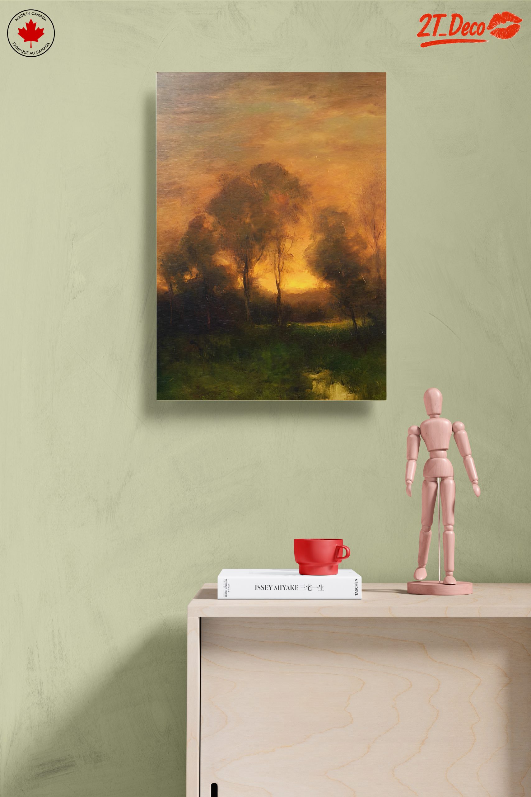 Abstract Landscape with Trees at Dusk - Image 14