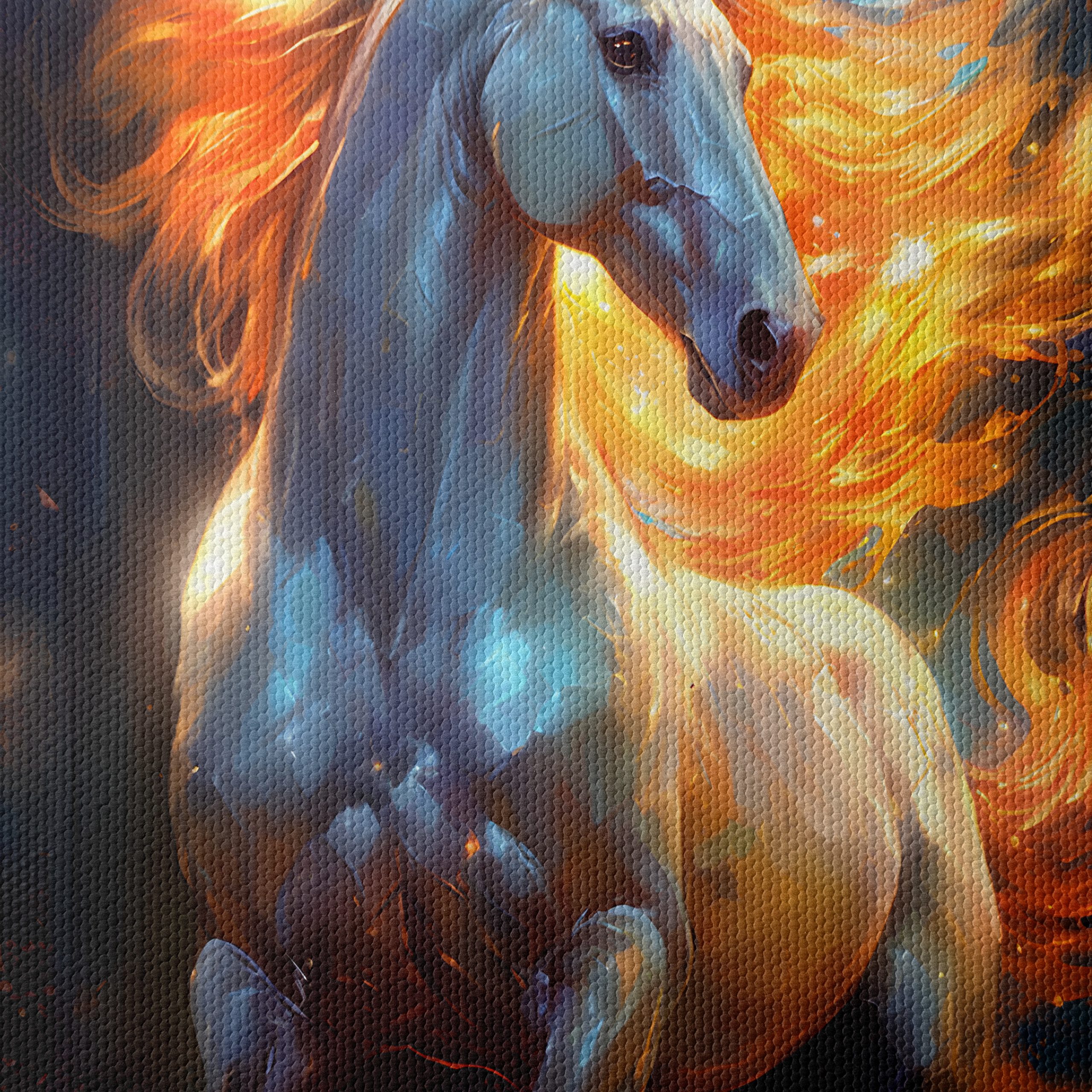 Majestic Fiery Horse Art - Image 4