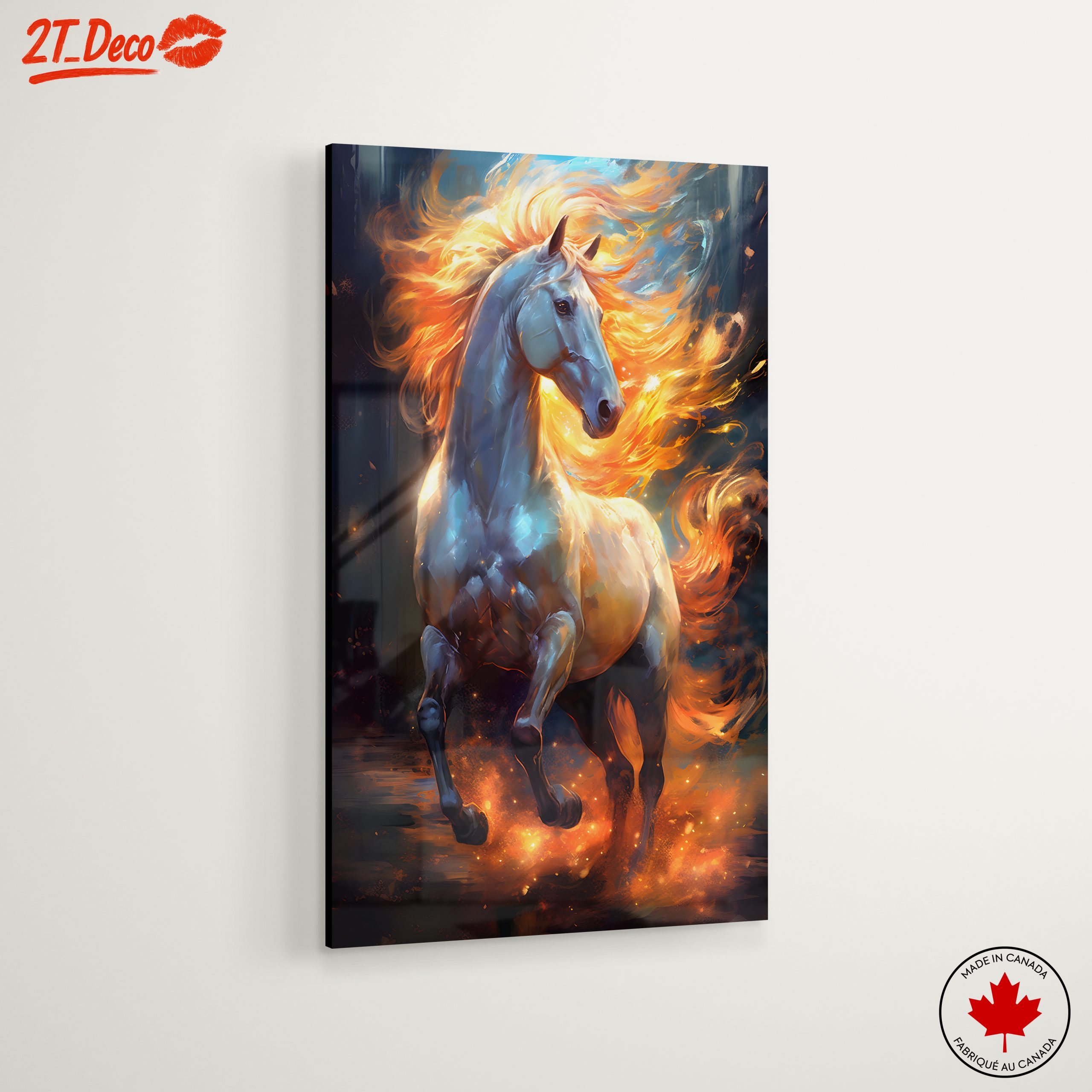 Majestic Fiery Horse Art - Image 6