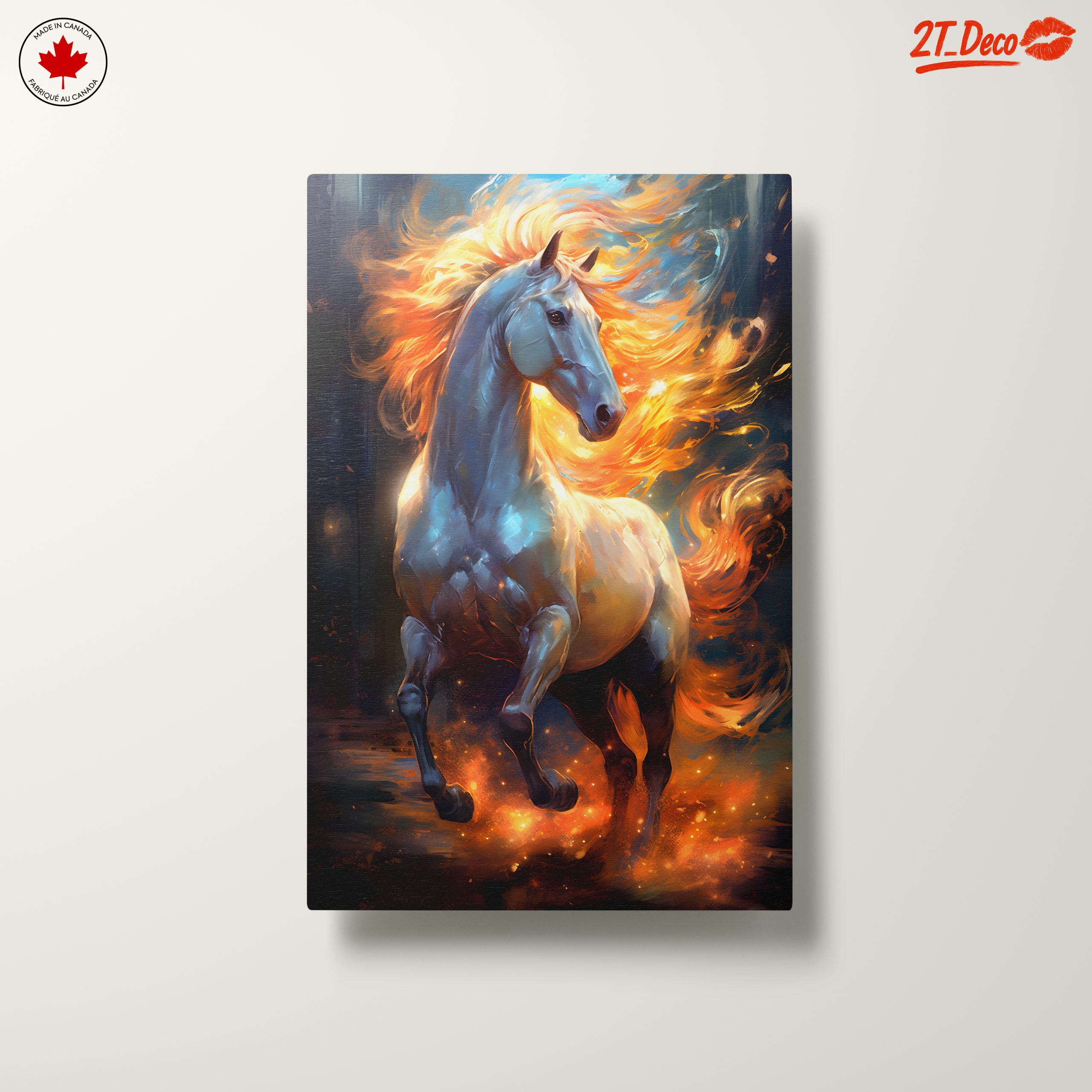 Majestic Fiery Horse Art - Image 10