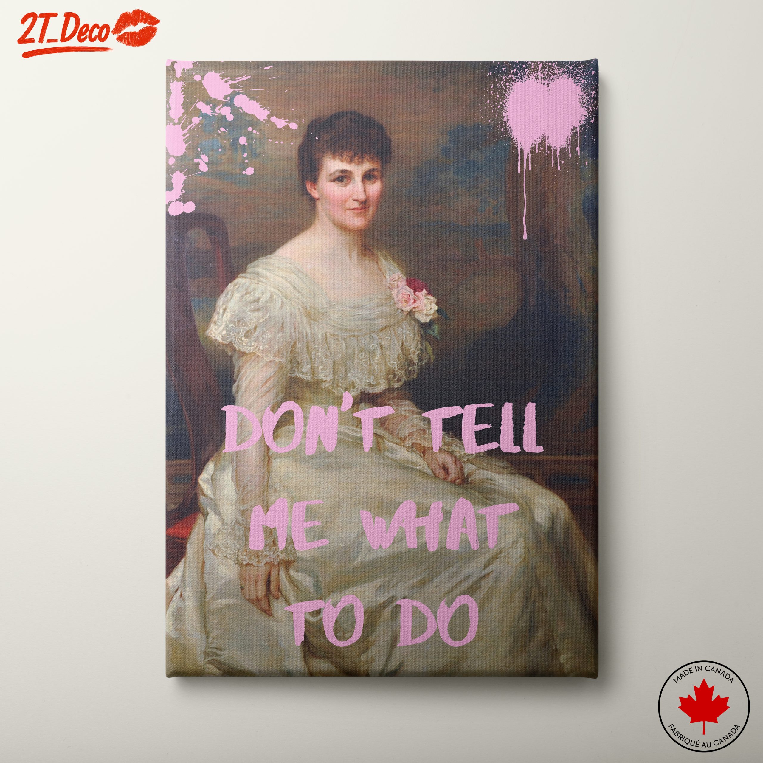 Contemporary Portrait with Bold Text
