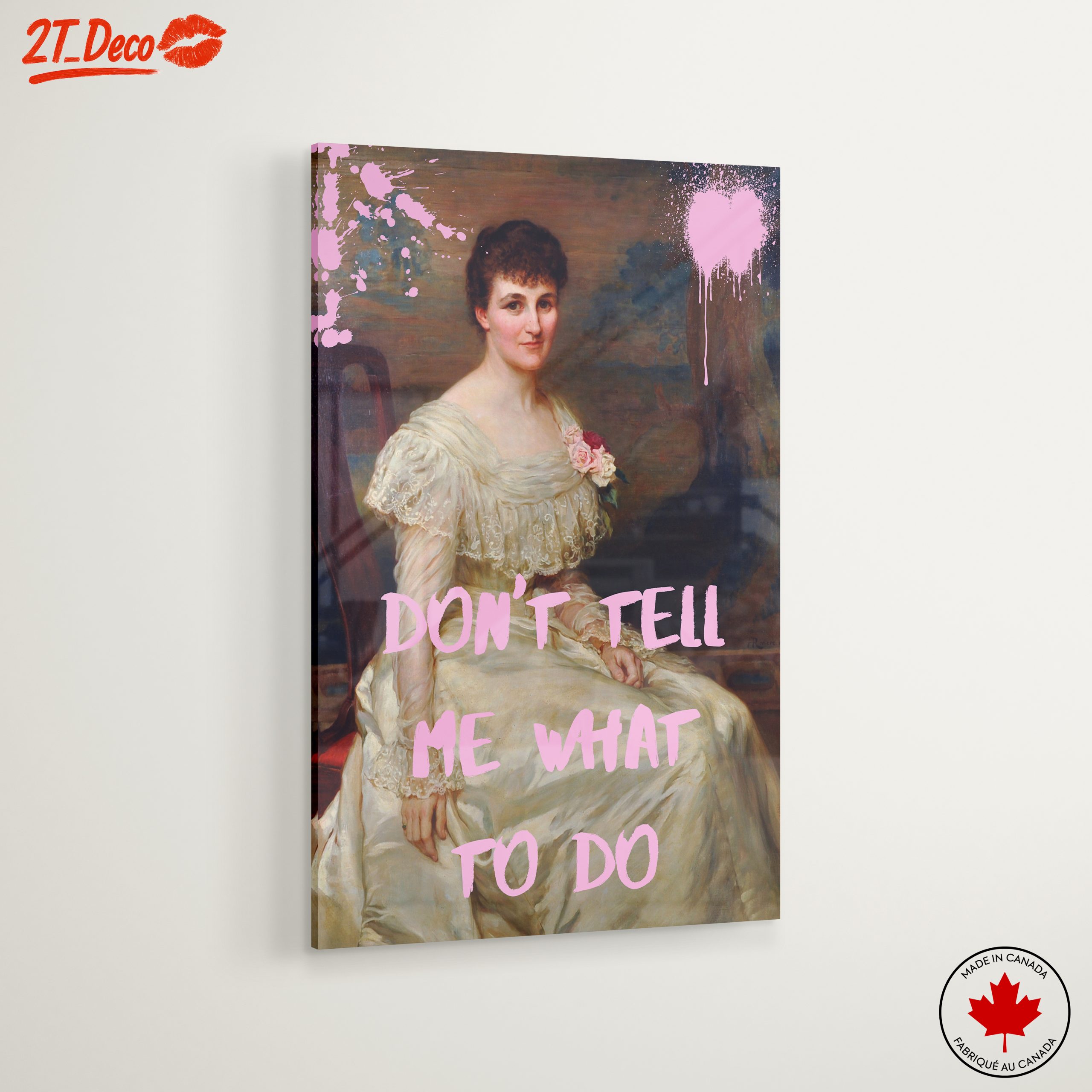 Contemporary Portrait with Bold Text - Image 6