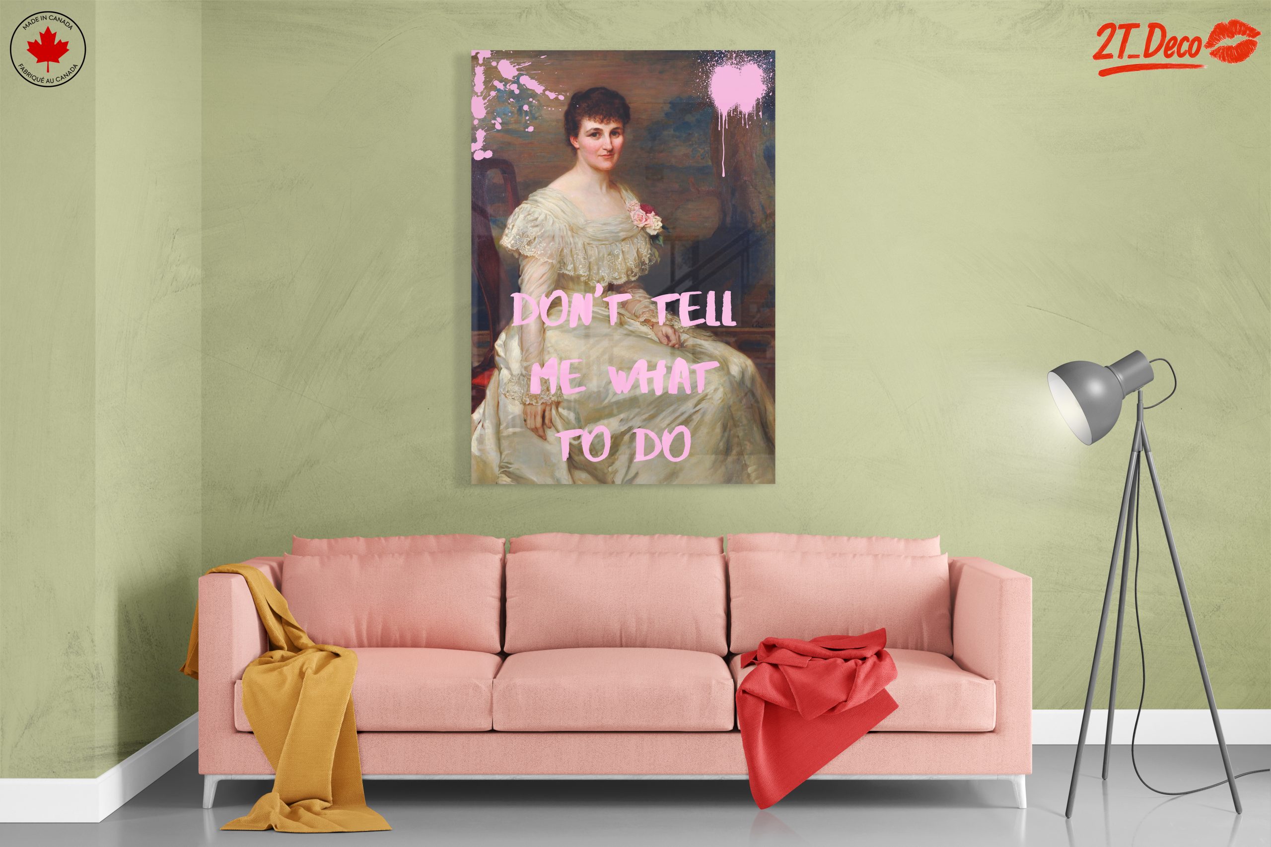 Contemporary Portrait with Bold Text - Image 7