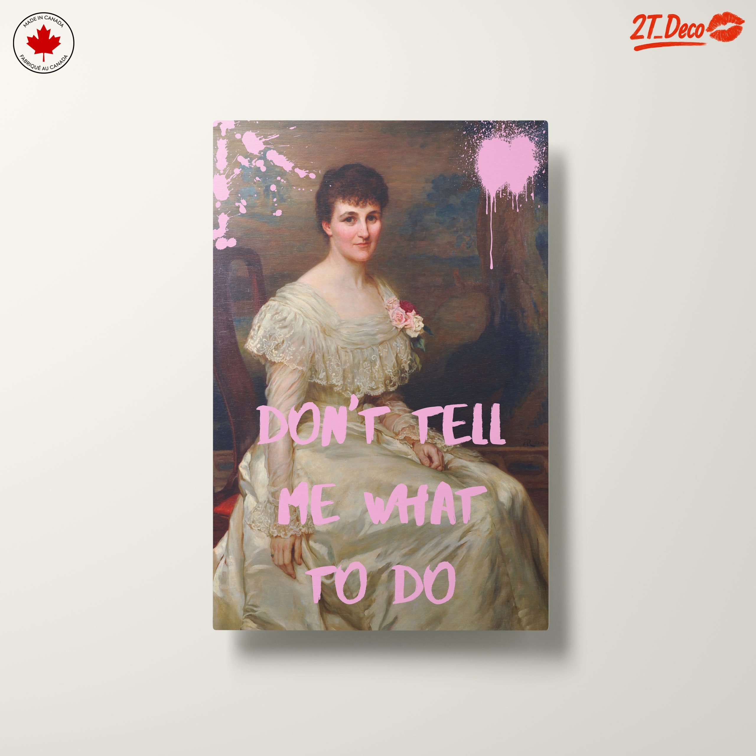 Contemporary Portrait with Bold Text - Image 10