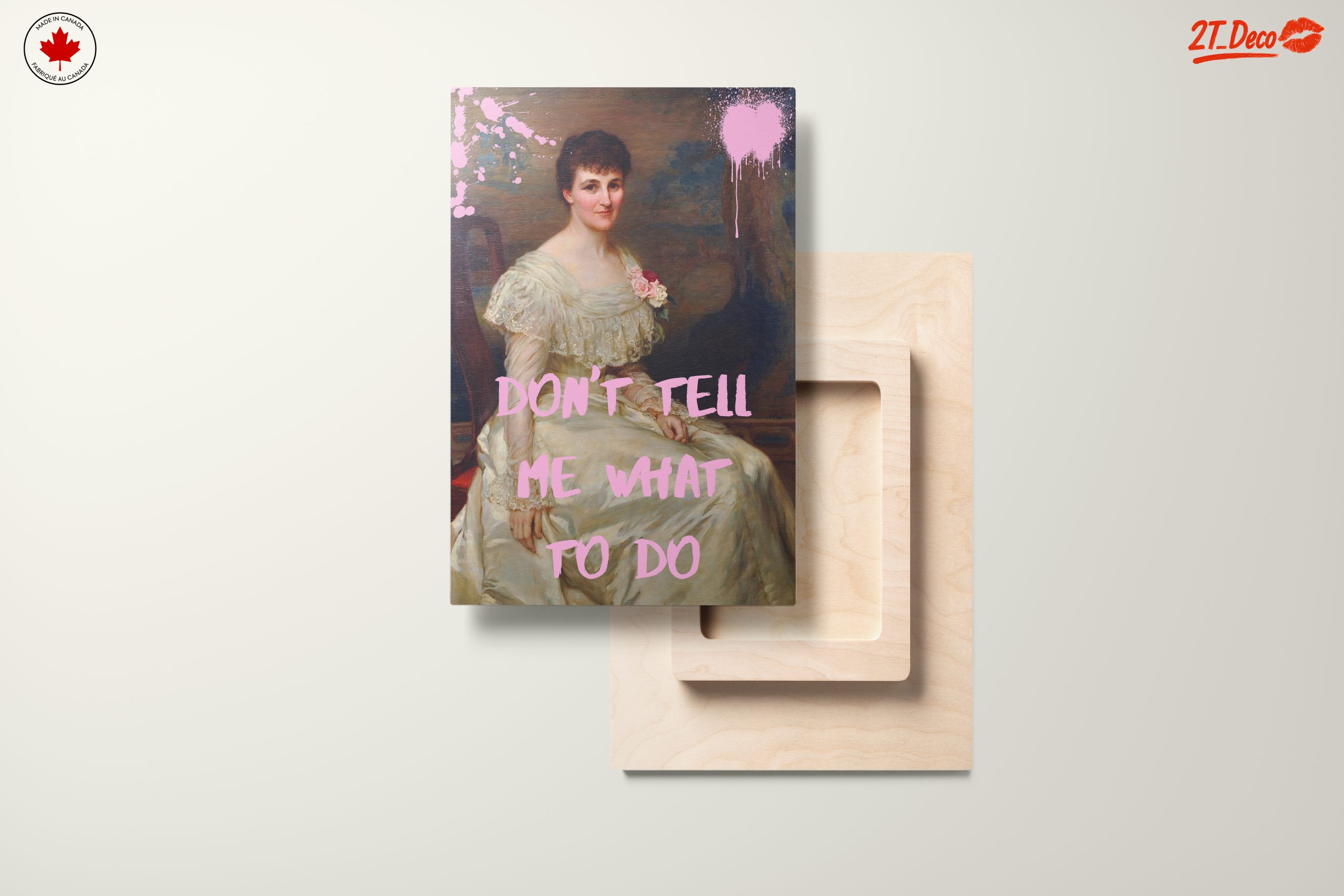 Contemporary Portrait with Bold Text - Image 11