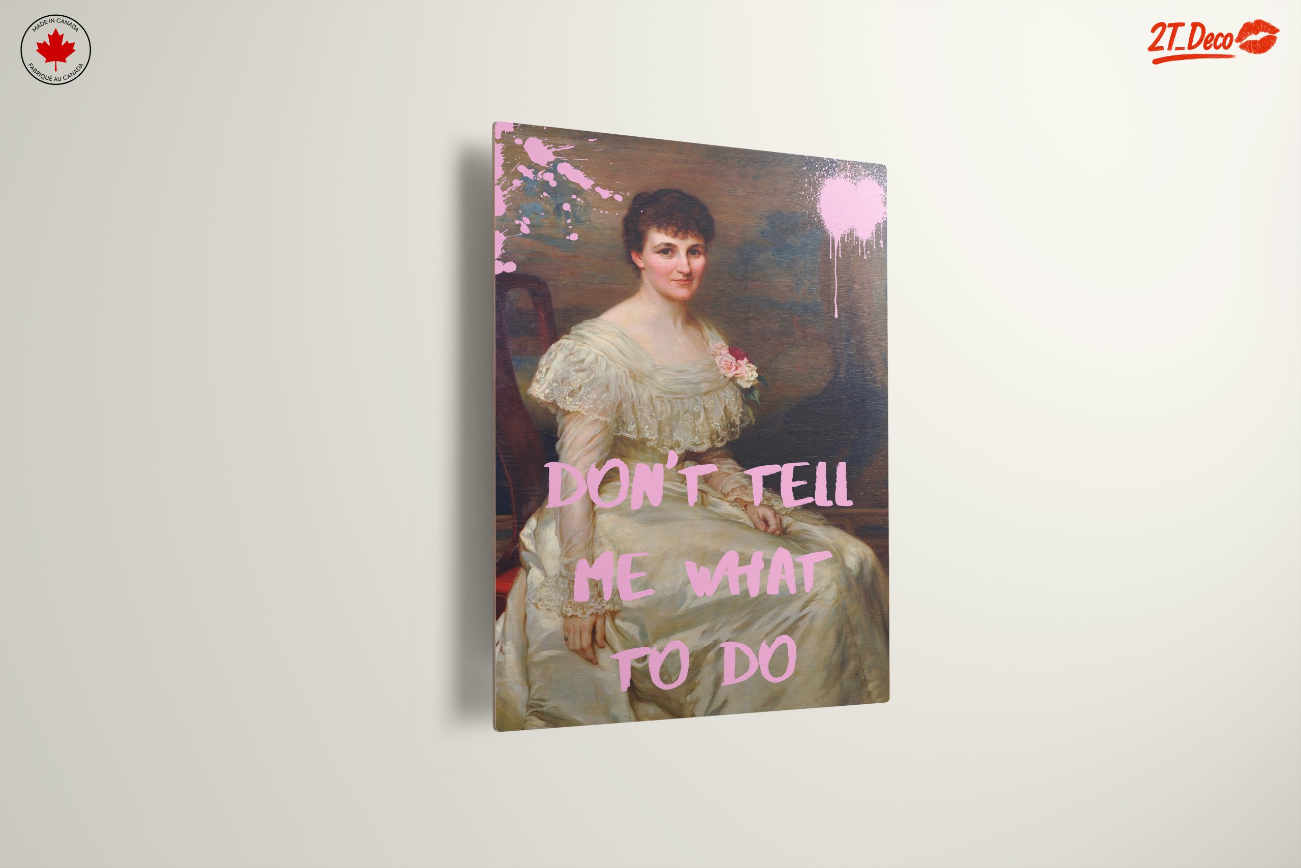 Contemporary Portrait with Bold Text - Image 13