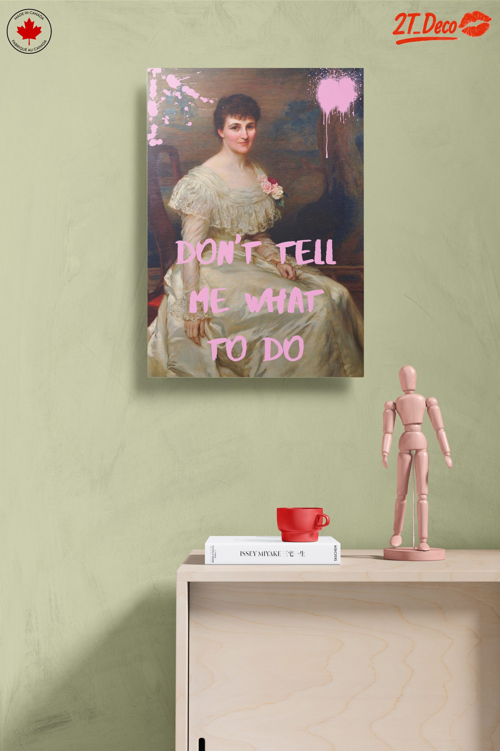 Contemporary Portrait with Bold Text - Image 14