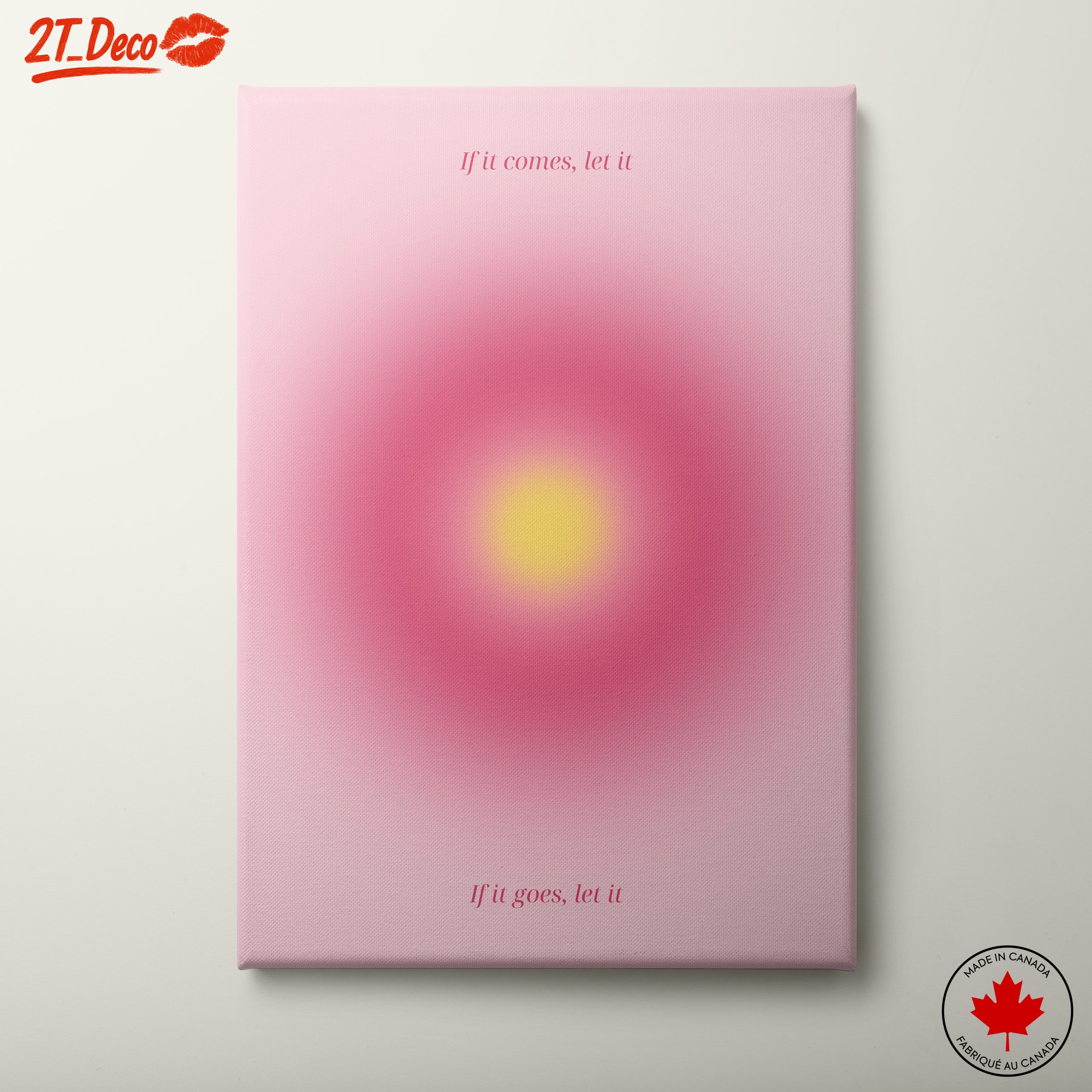 Inspirational Quote on Soft Pink Background