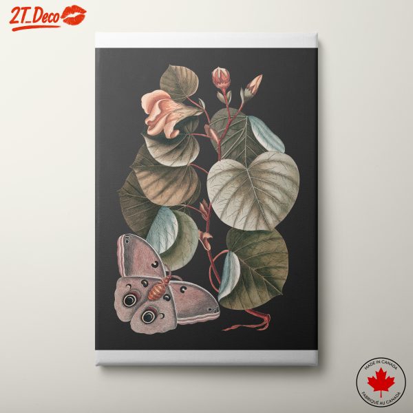 Intricate Botanical Art with Butterfly