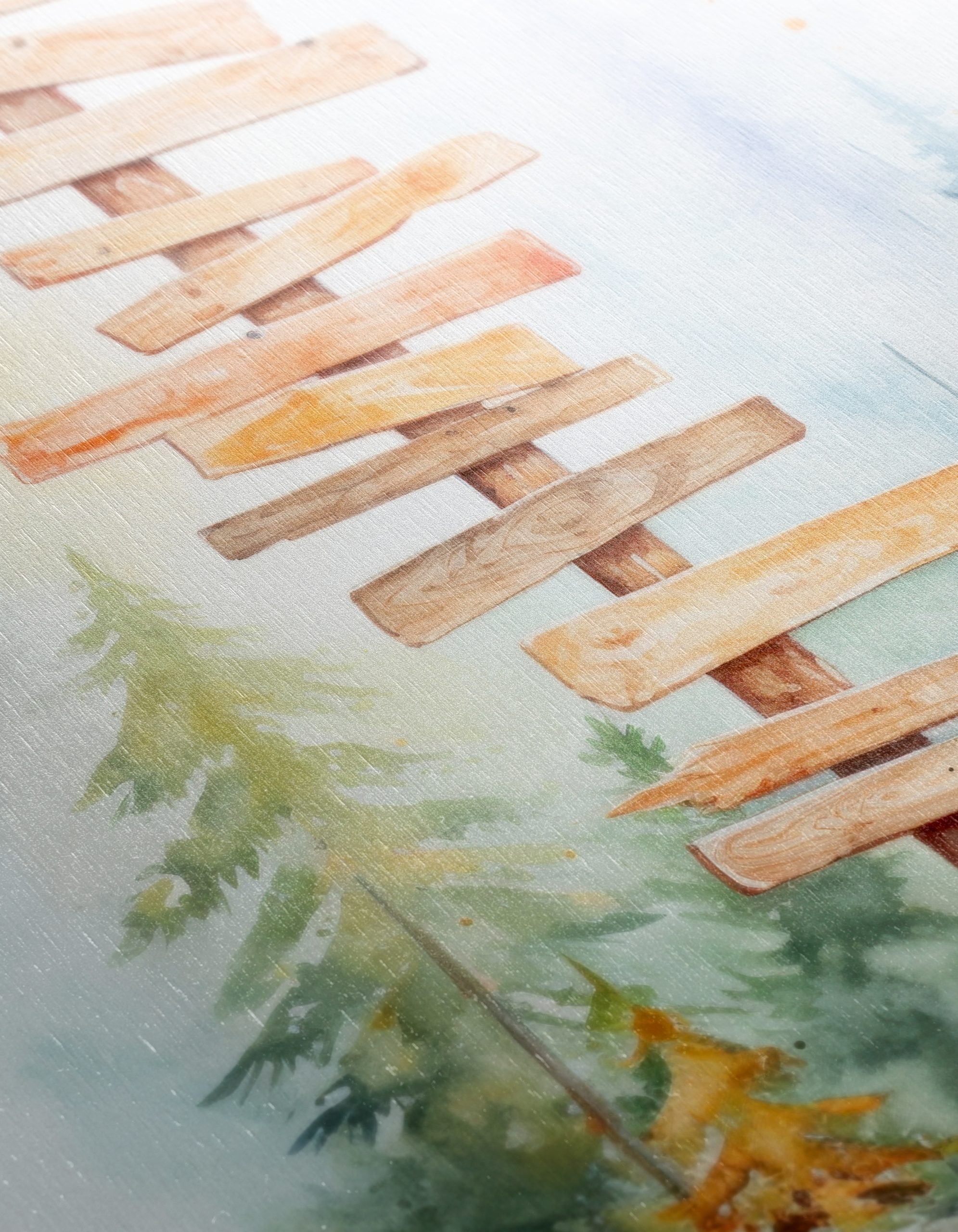 Wooden Signpost in Serene Forest - Image 12