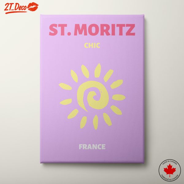 St. Moritz Chic Art Featuring Sunny Design