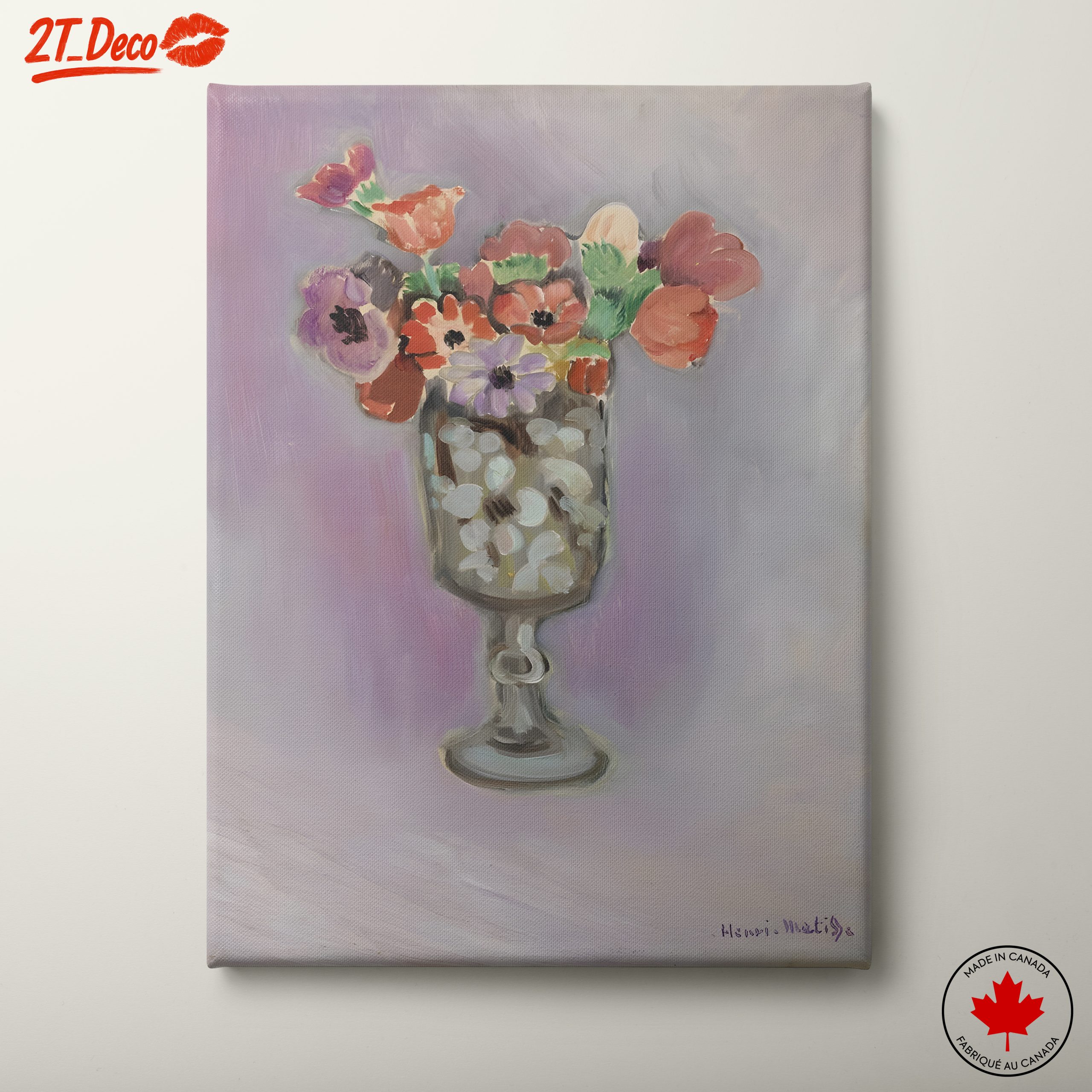 Vibrant Botanical Art with Colorful Flowers 2