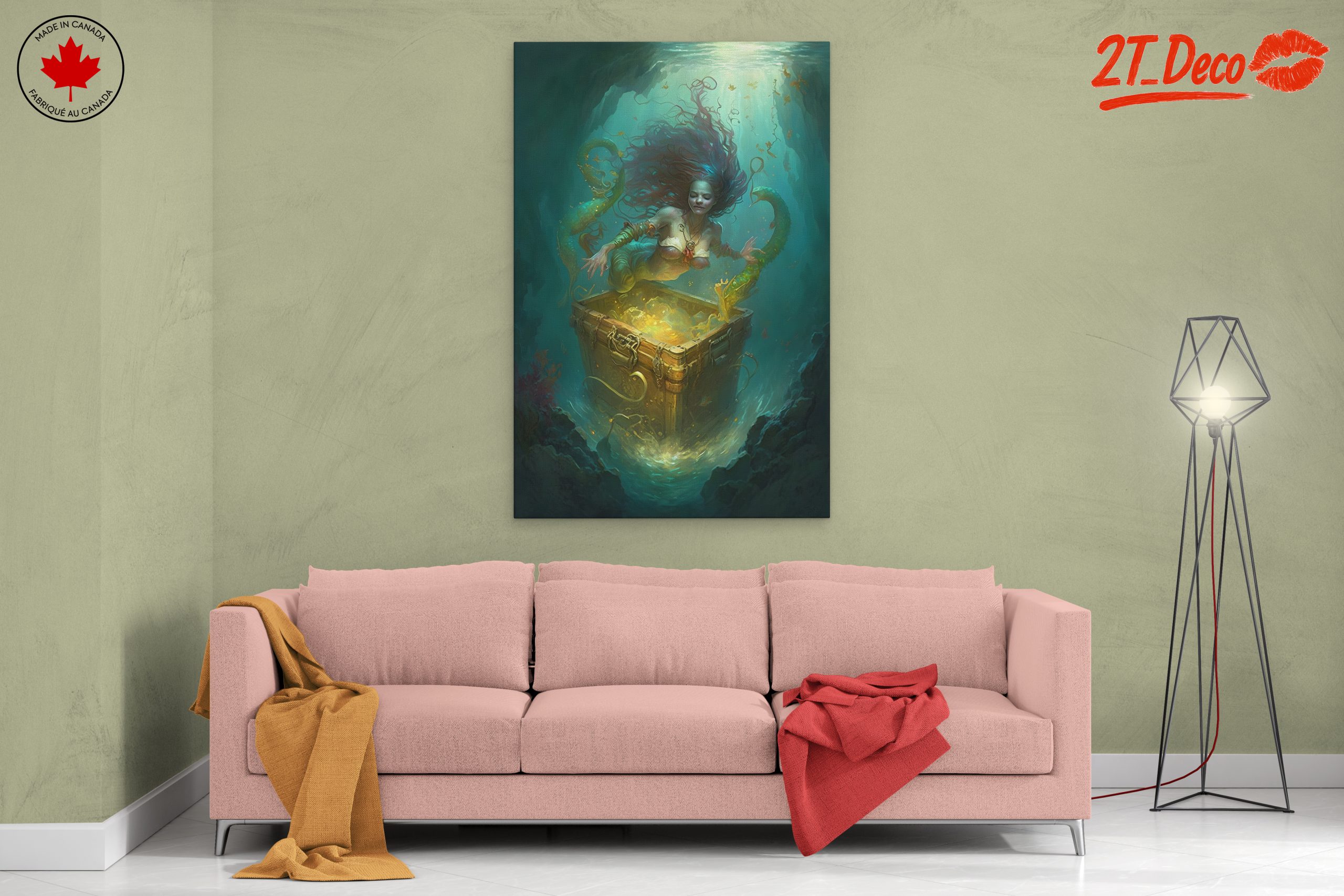 Enchanting Mermaid Discovering Treasure - Image 2