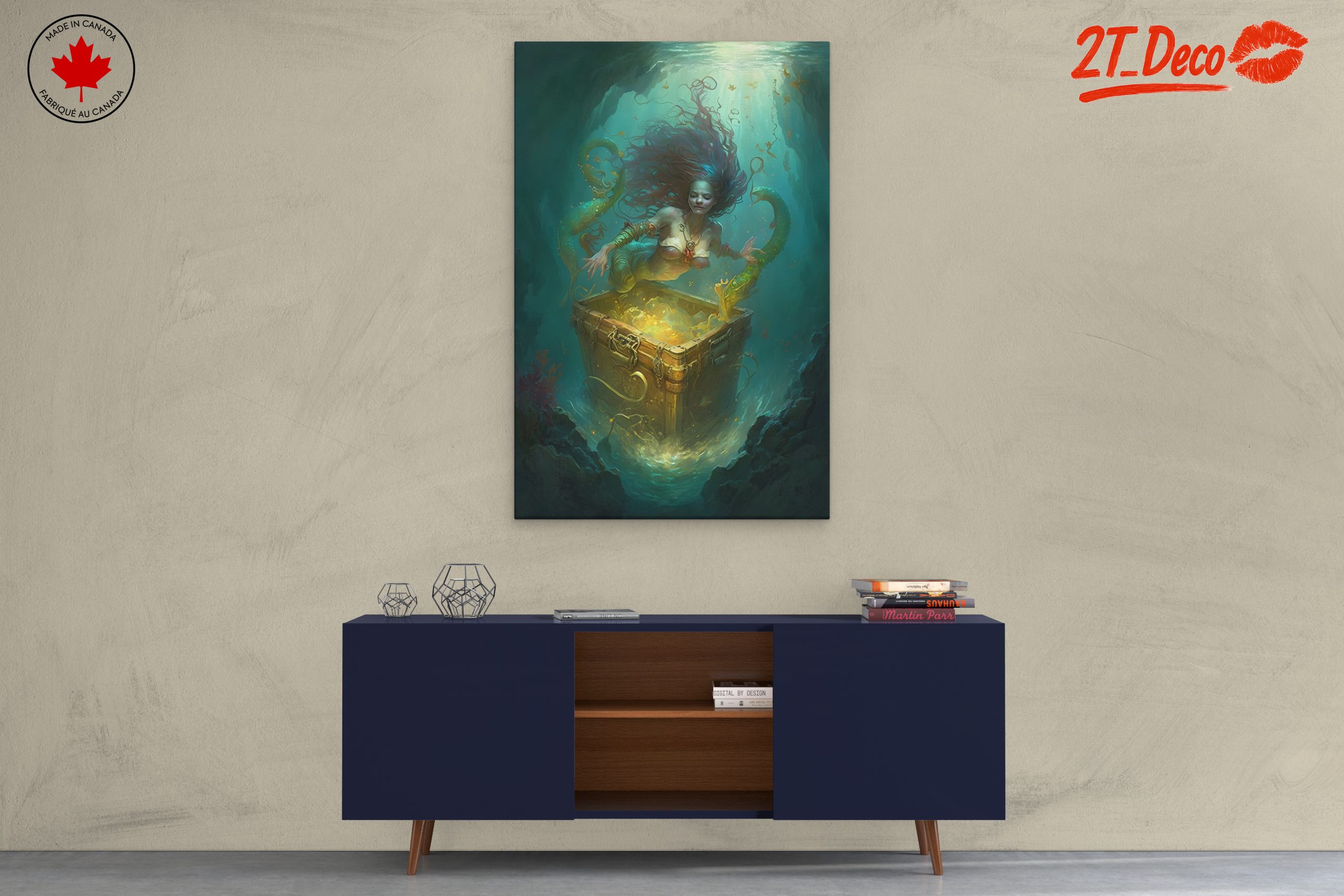 Enchanting Mermaid Discovering Treasure - Image 3