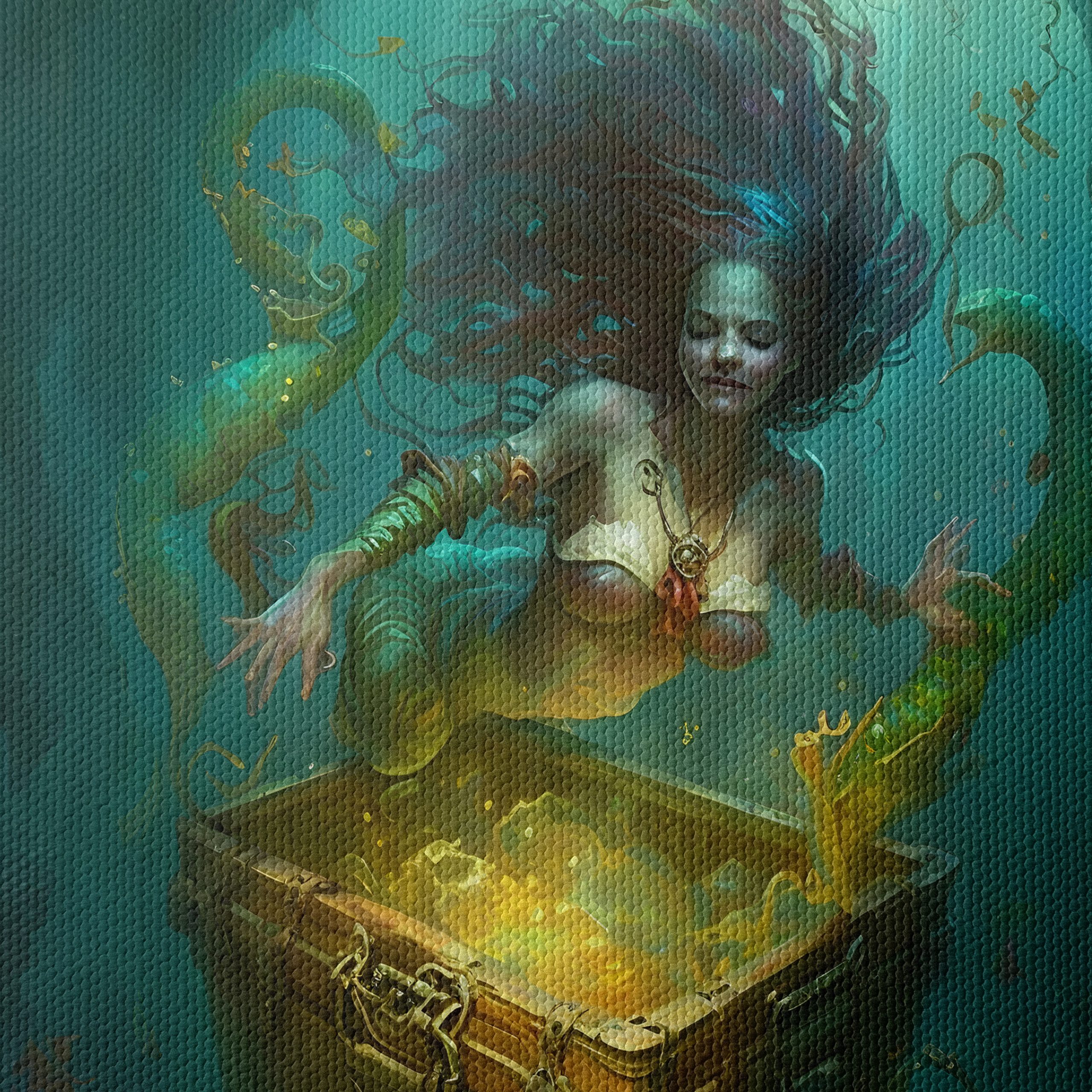 Enchanting Mermaid Discovering Treasure - Image 4