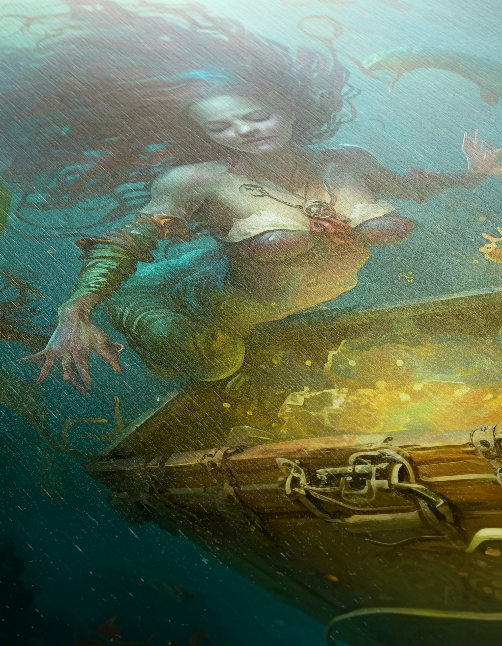 Enchanting Mermaid Discovering Treasure - Image 12