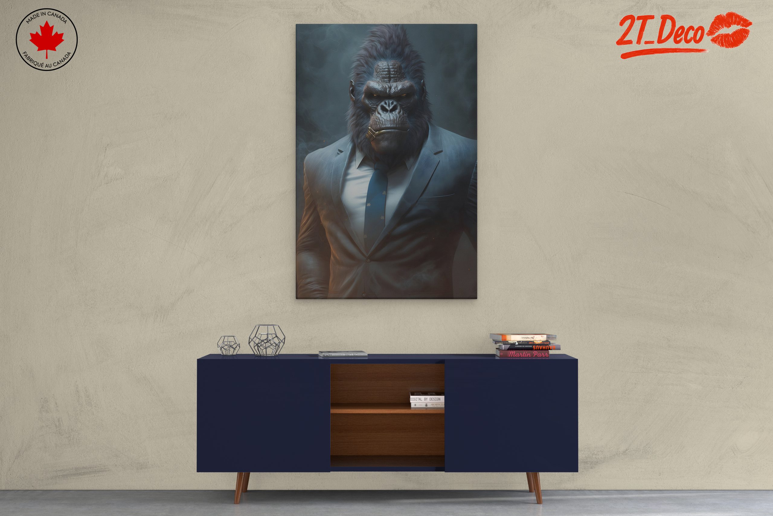 Stylized Gorilla Character in Suit Artwork - Image 3