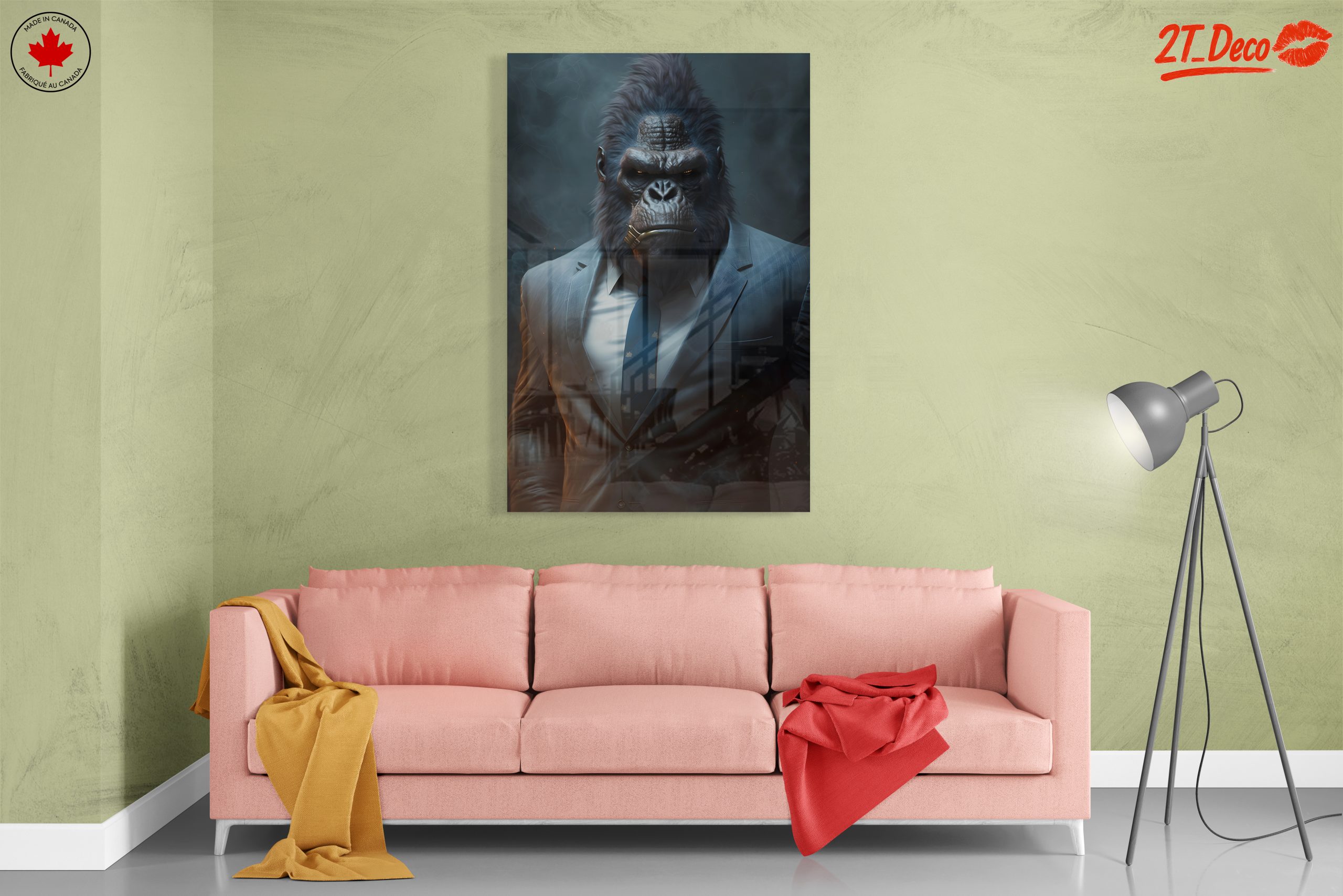 Stylized Gorilla Character in Suit Artwork - Image 7