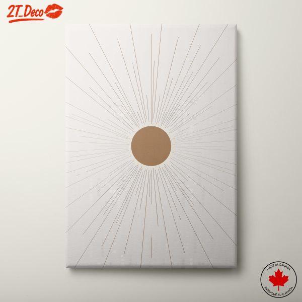Minimalist Abstract Art with Radiating Lines