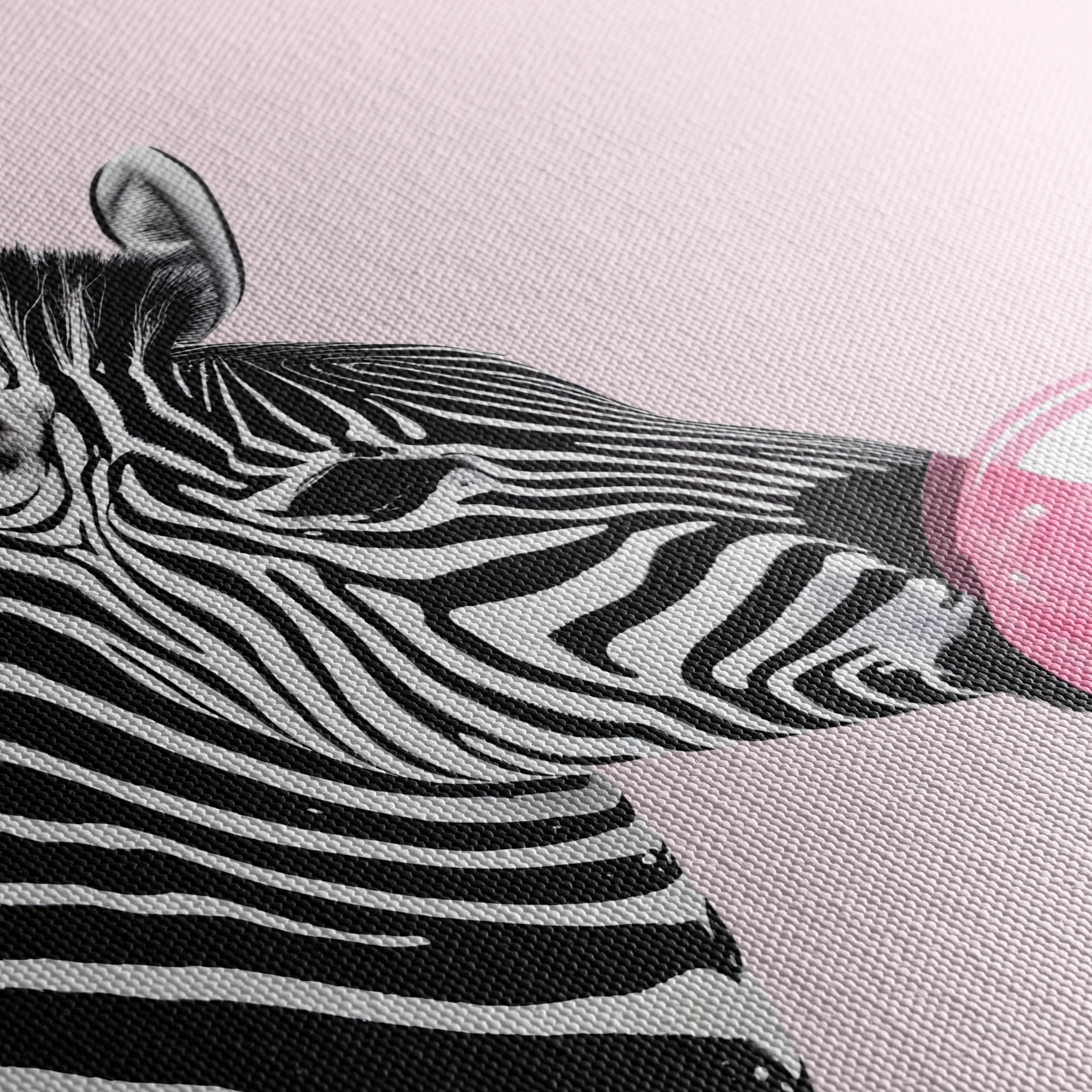Zebra Blowing Bubble Gum Art - Image 5