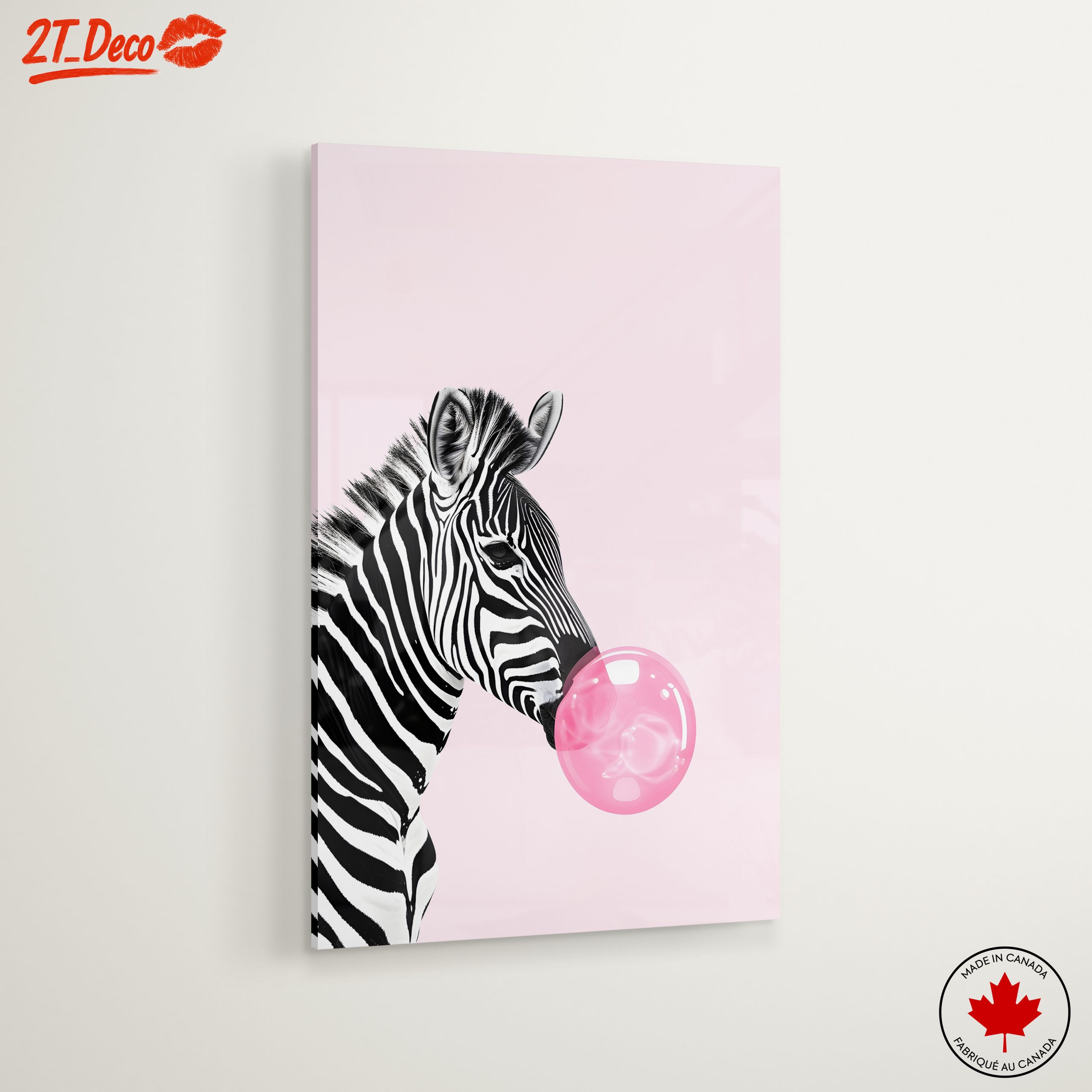 Zebra Blowing Bubble Gum Art - Image 6