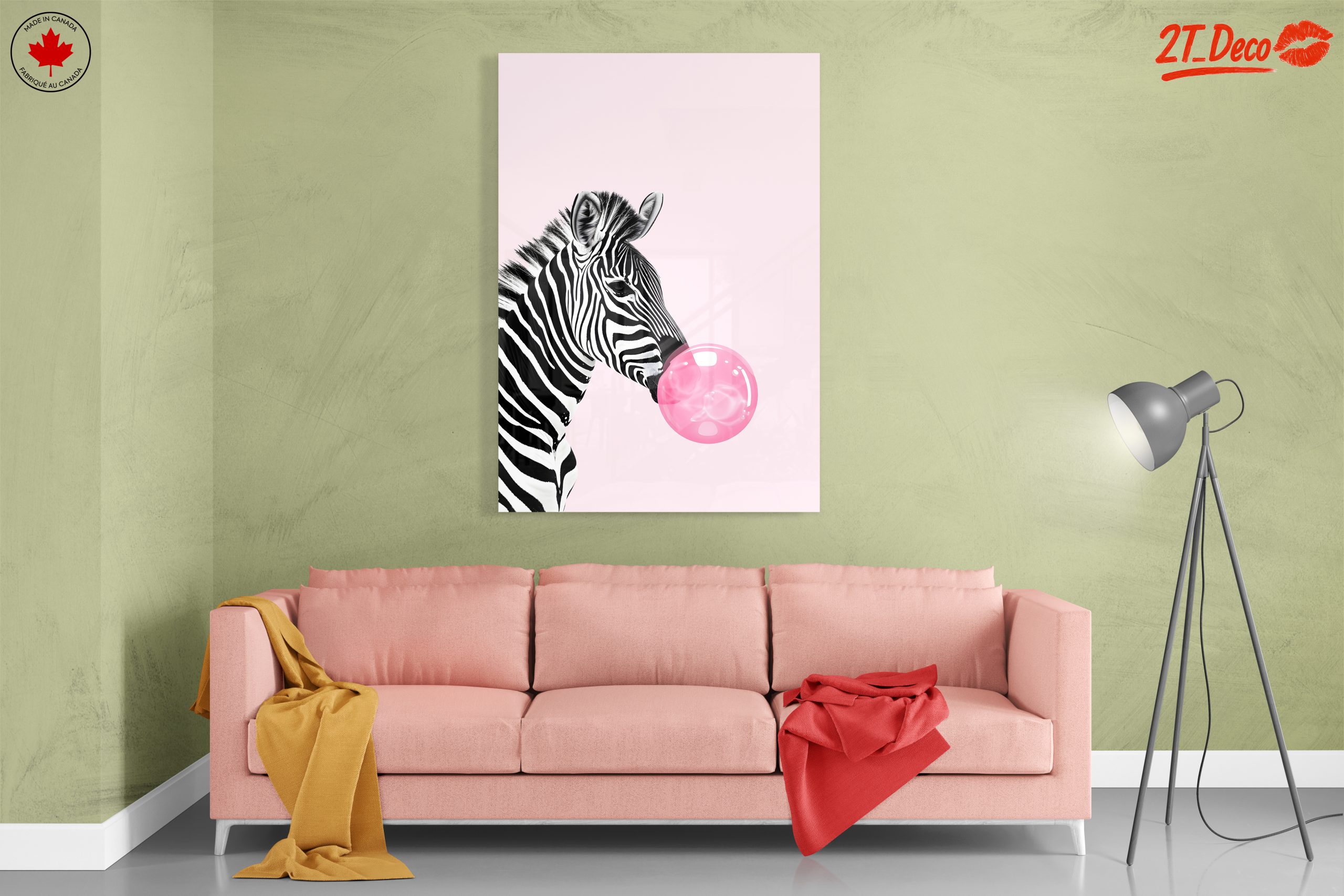 Zebra Blowing Bubble Gum Art - Image 7