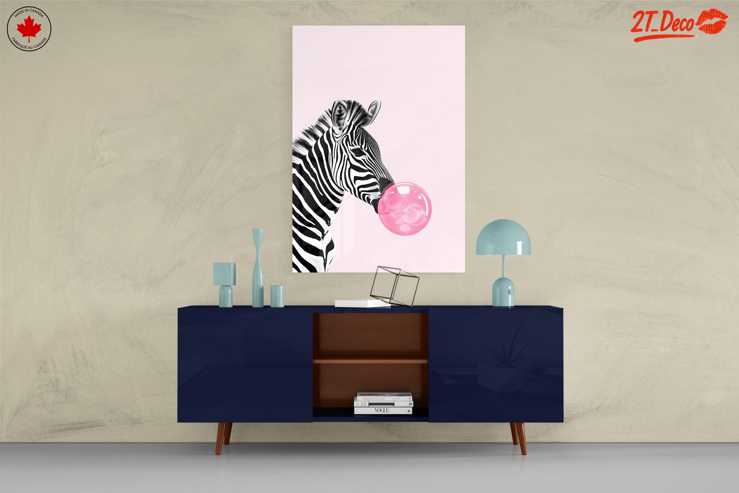 Zebra Blowing Bubble Gum Art - Image 8