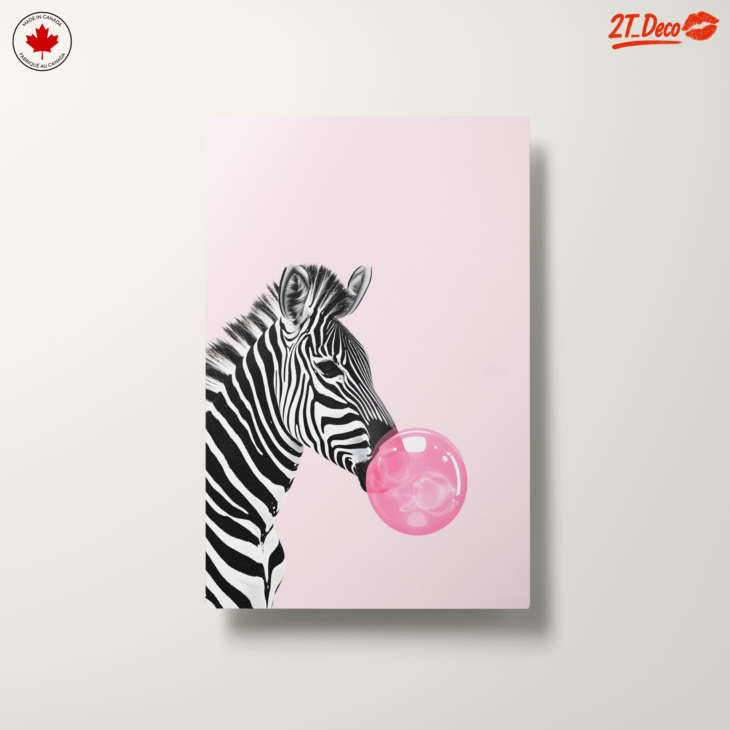 Zebra Blowing Bubble Gum Art - Image 10