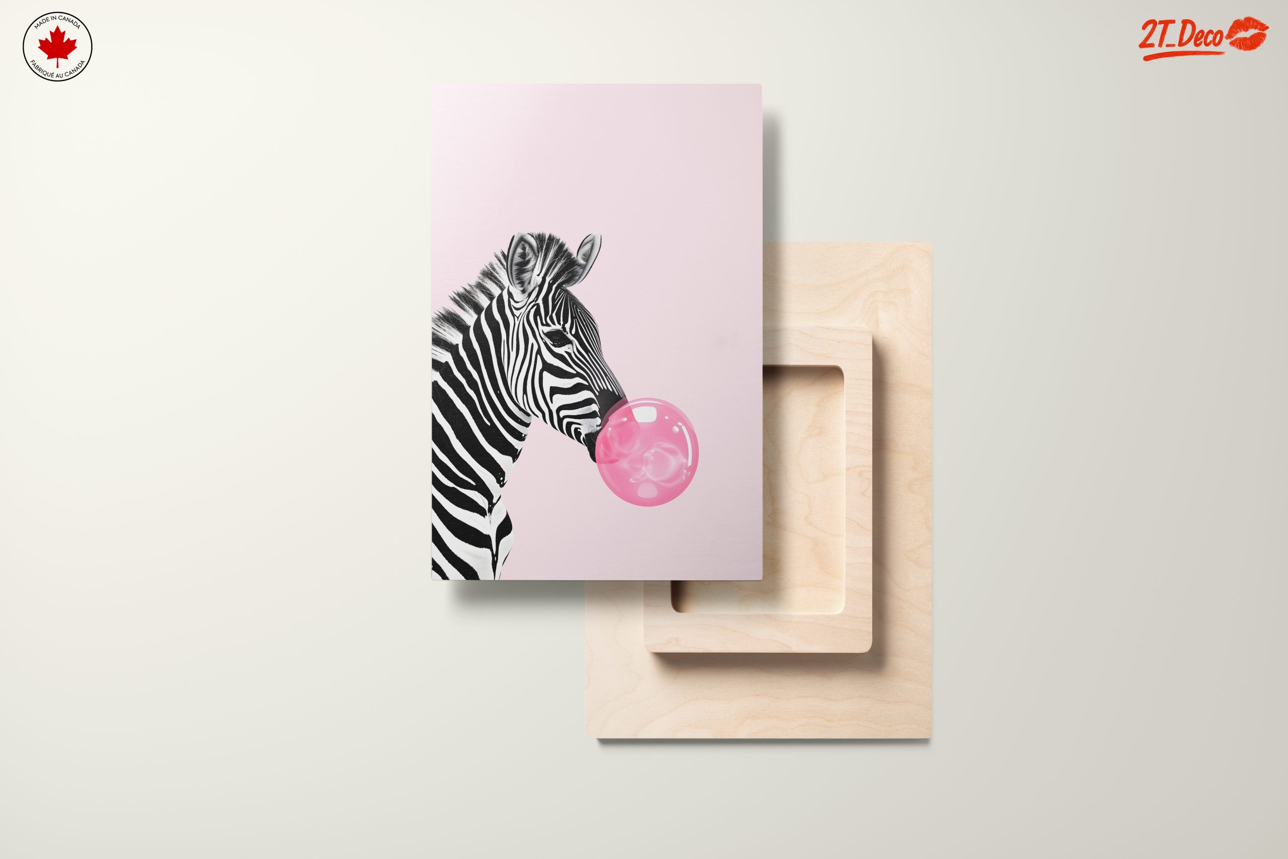 Zebra Blowing Bubble Gum Art - Image 11