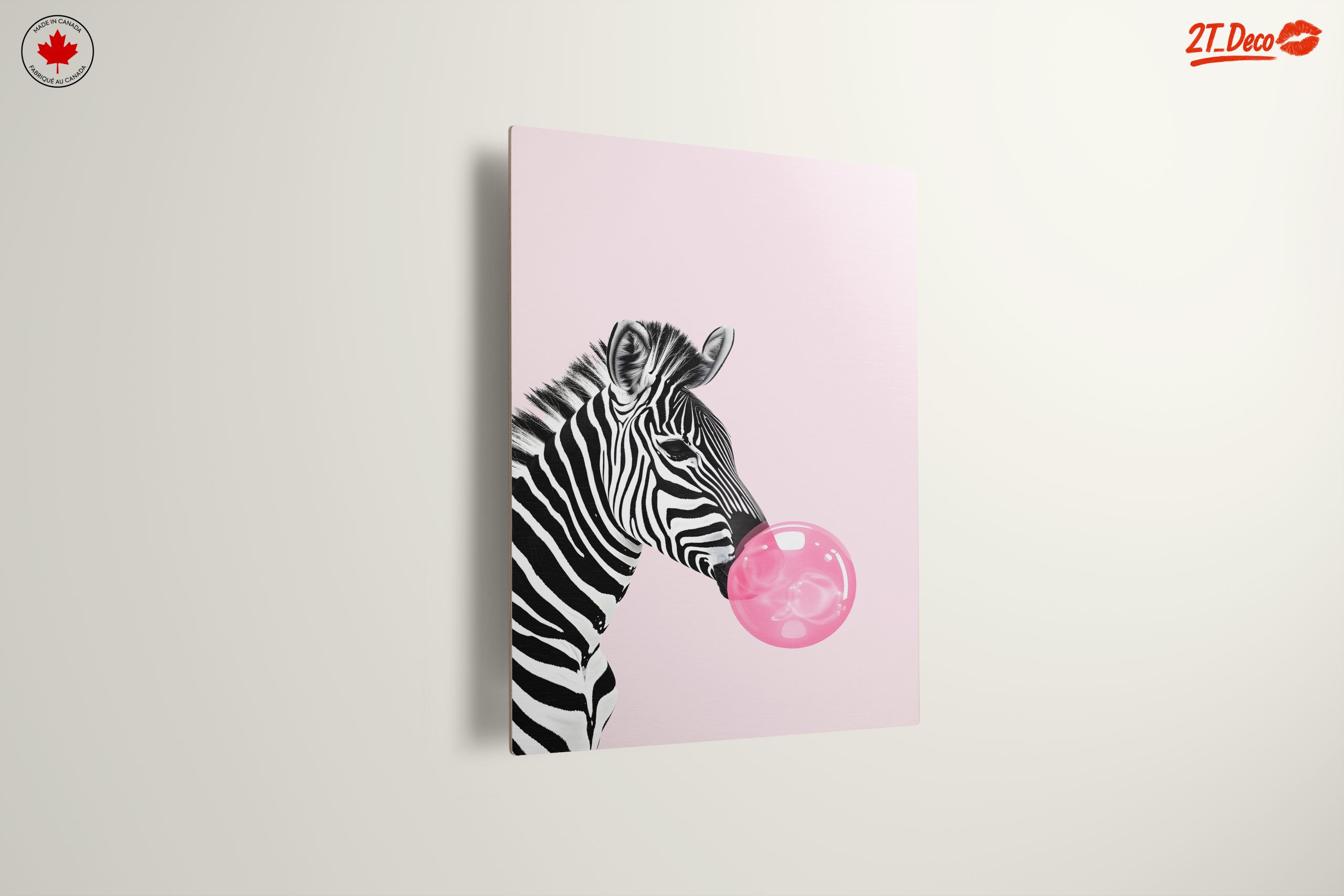Zebra Blowing Bubble Gum Art - Image 13