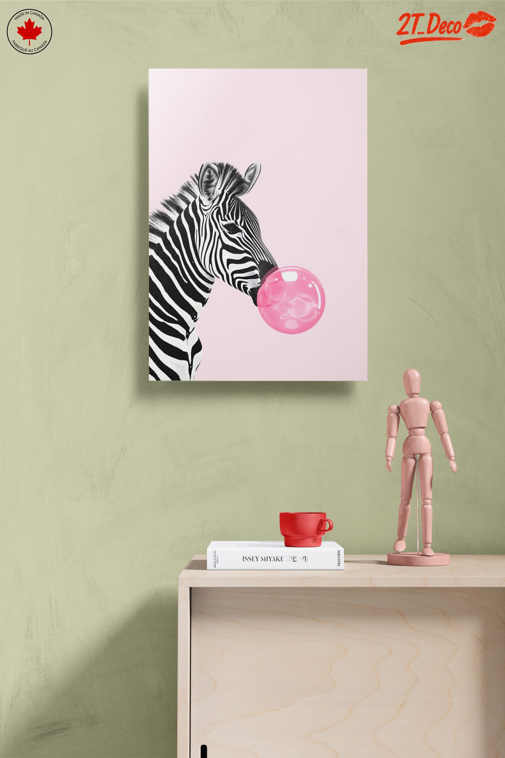 Zebra Blowing Bubble Gum Art - Image 14
