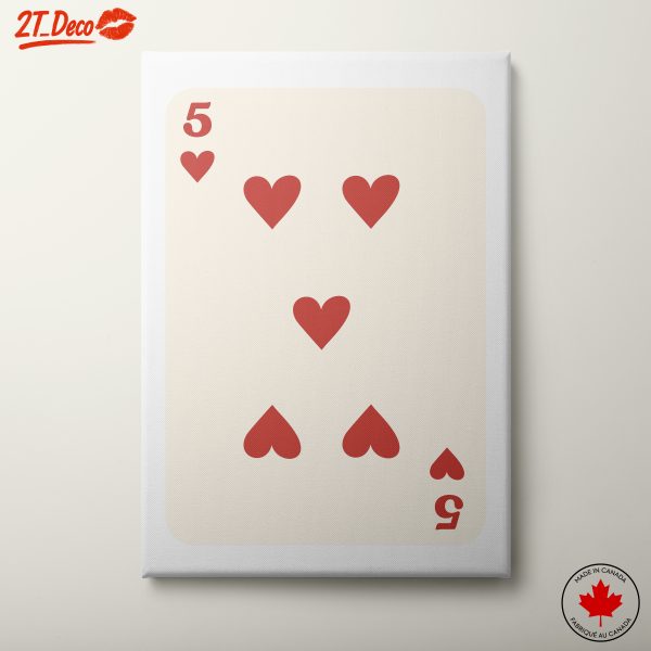 Five of Hearts Illustration Design