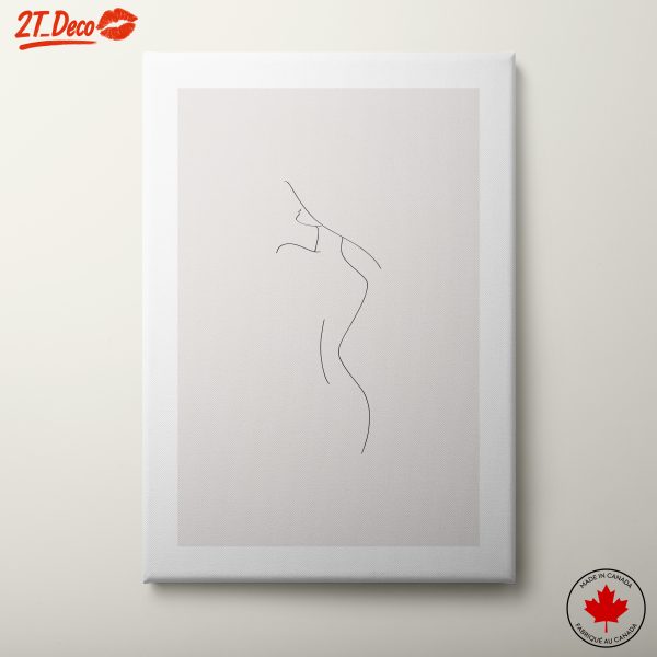 Stylized Minimalist Female Figure Art 3