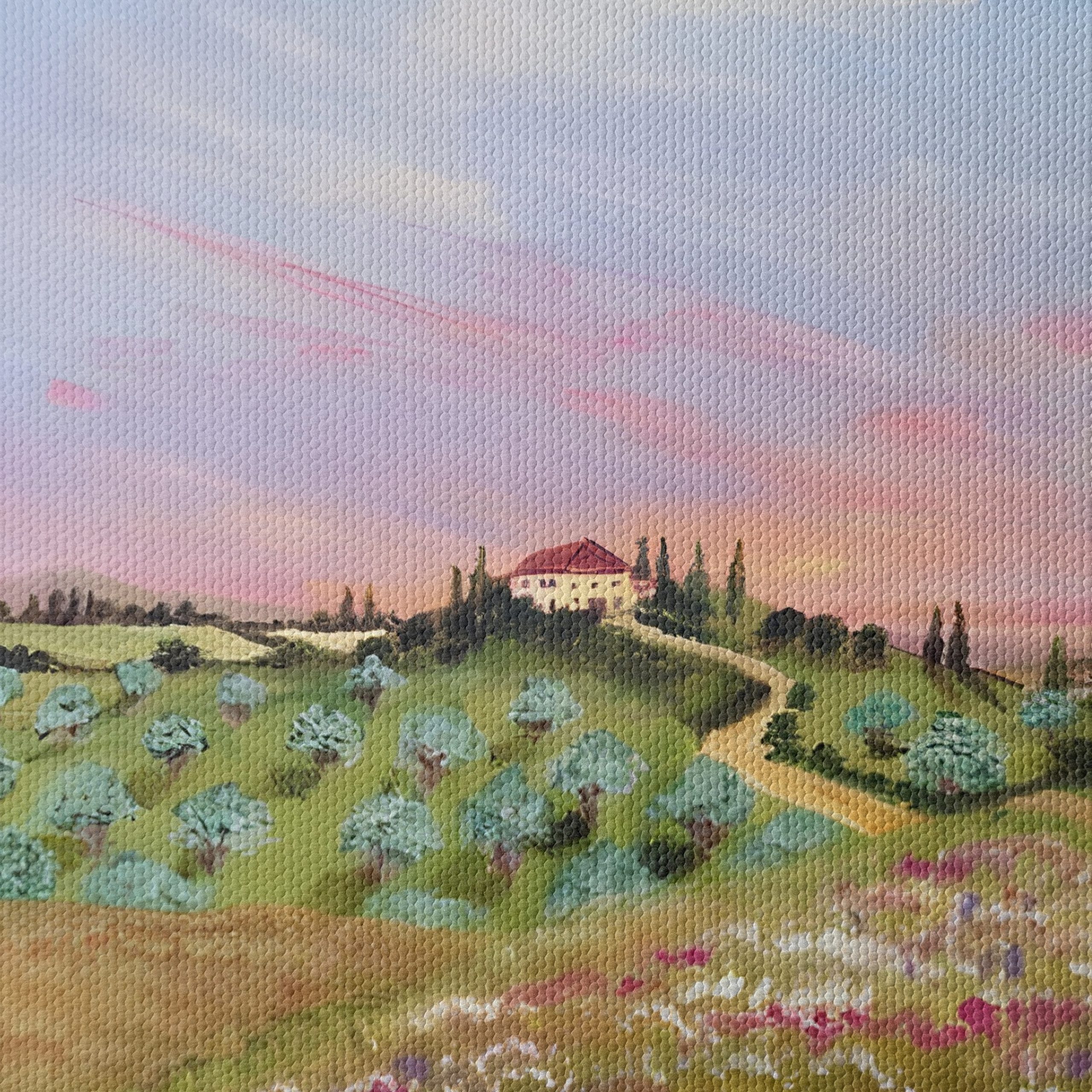 Serene Adventure Landscape with Flowers - Image 4