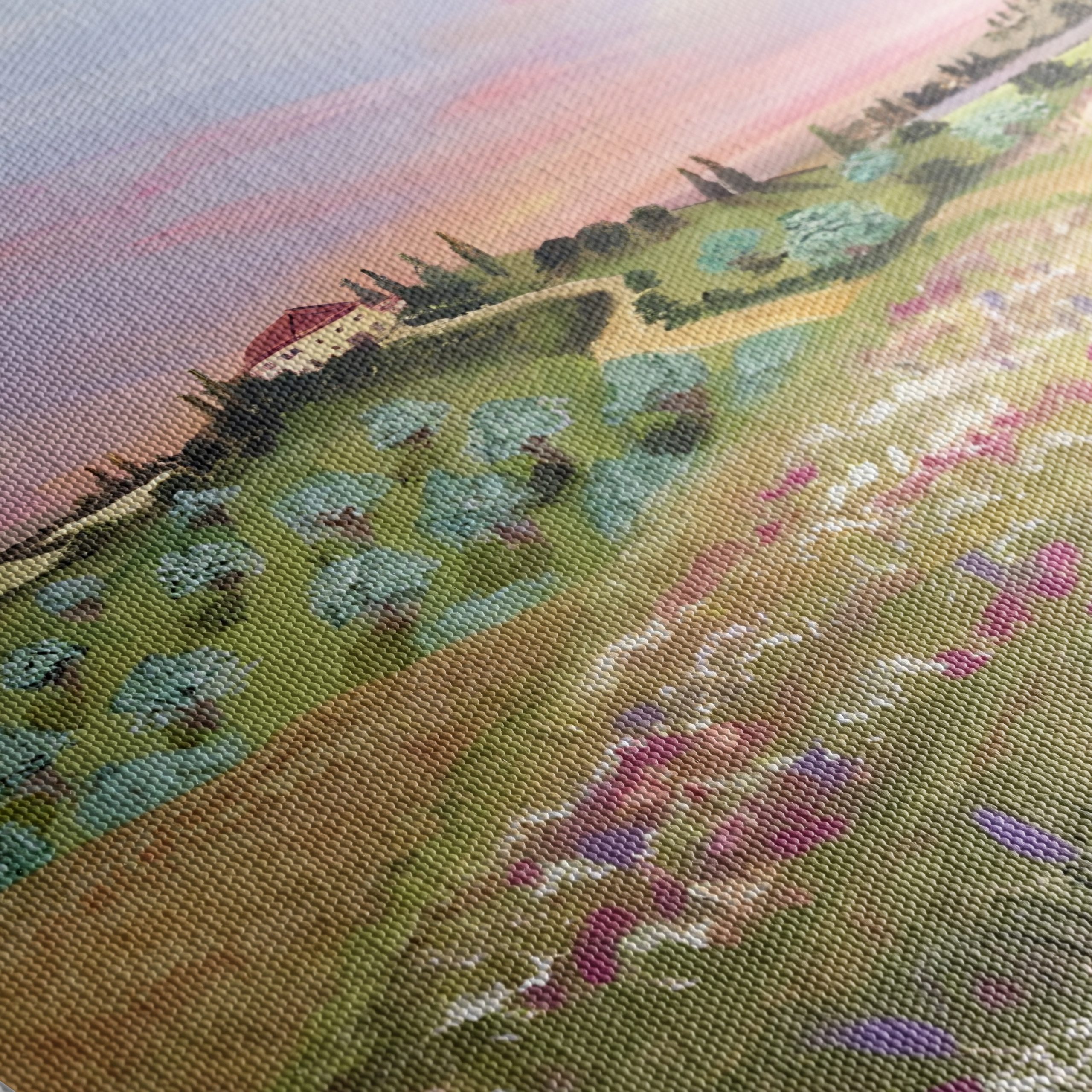 Serene Adventure Landscape with Flowers - Image 5
