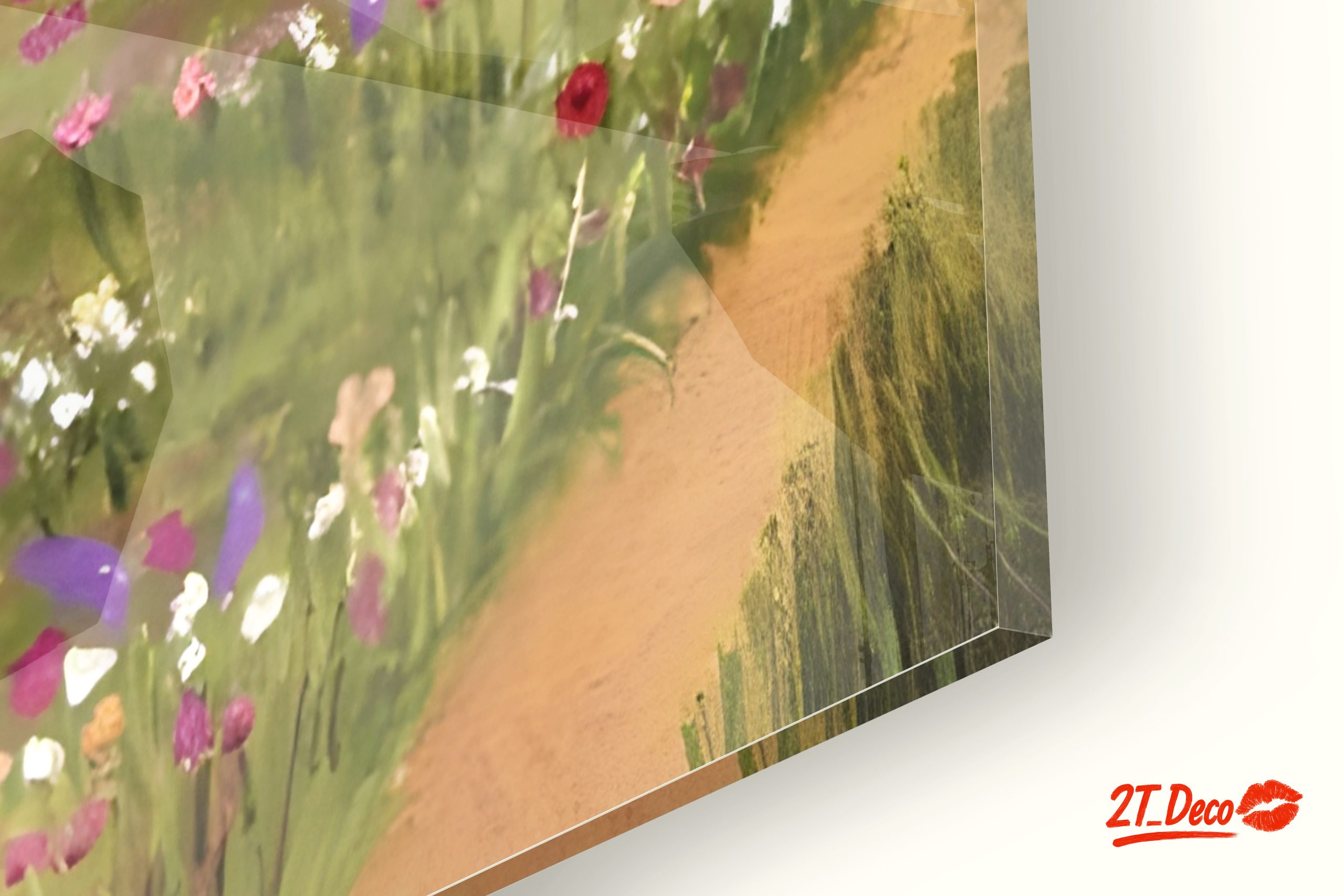 Serene Adventure Landscape with Flowers - Image 9